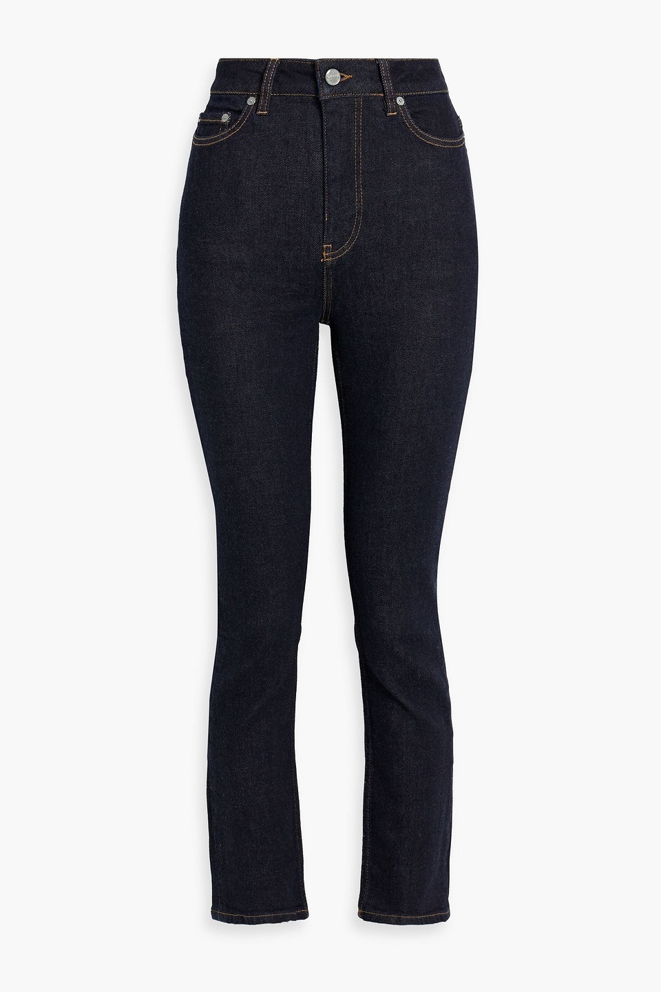 Ganni High-rise Skinny Jeans In Dark Denim