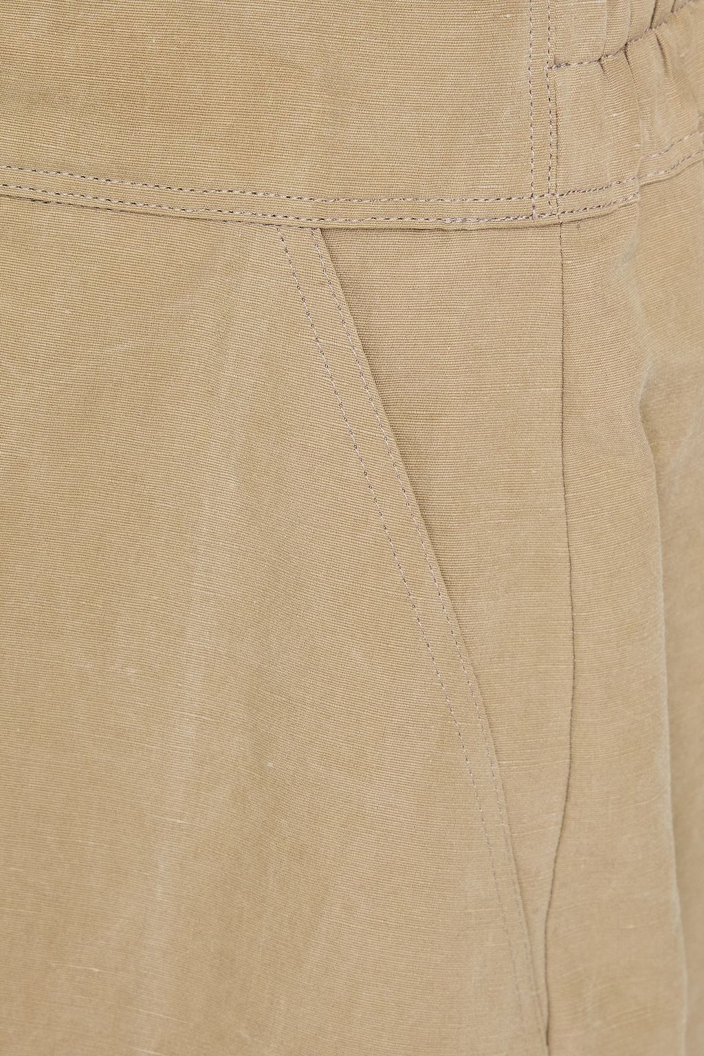GENTRYPORTOFINO コットン&リネン混 ショートパンツ ウォッシュ加工