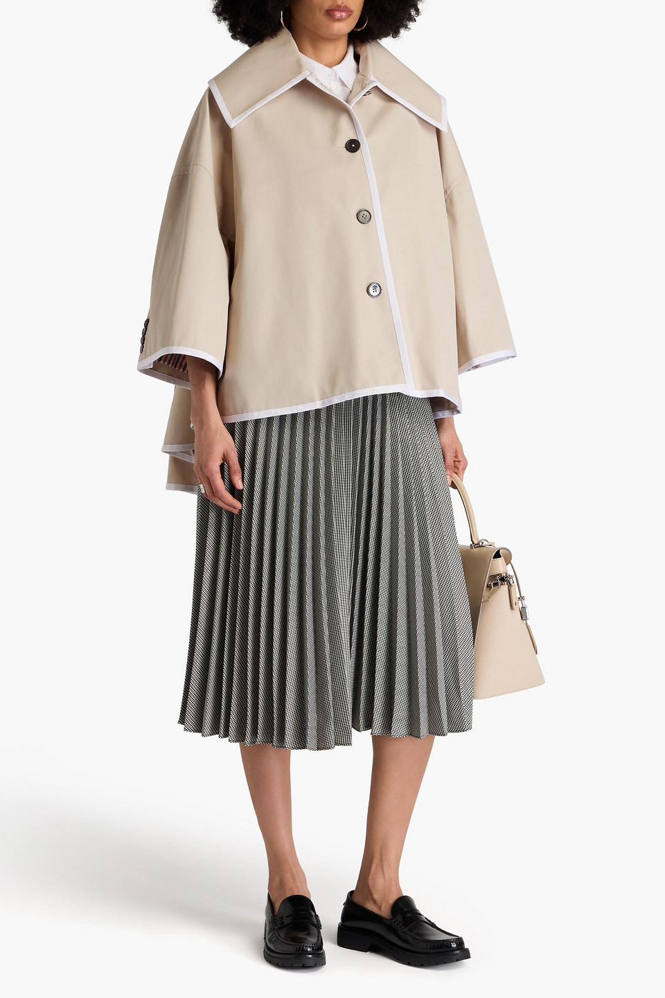 Thom Browne Twill Jacket In Beige