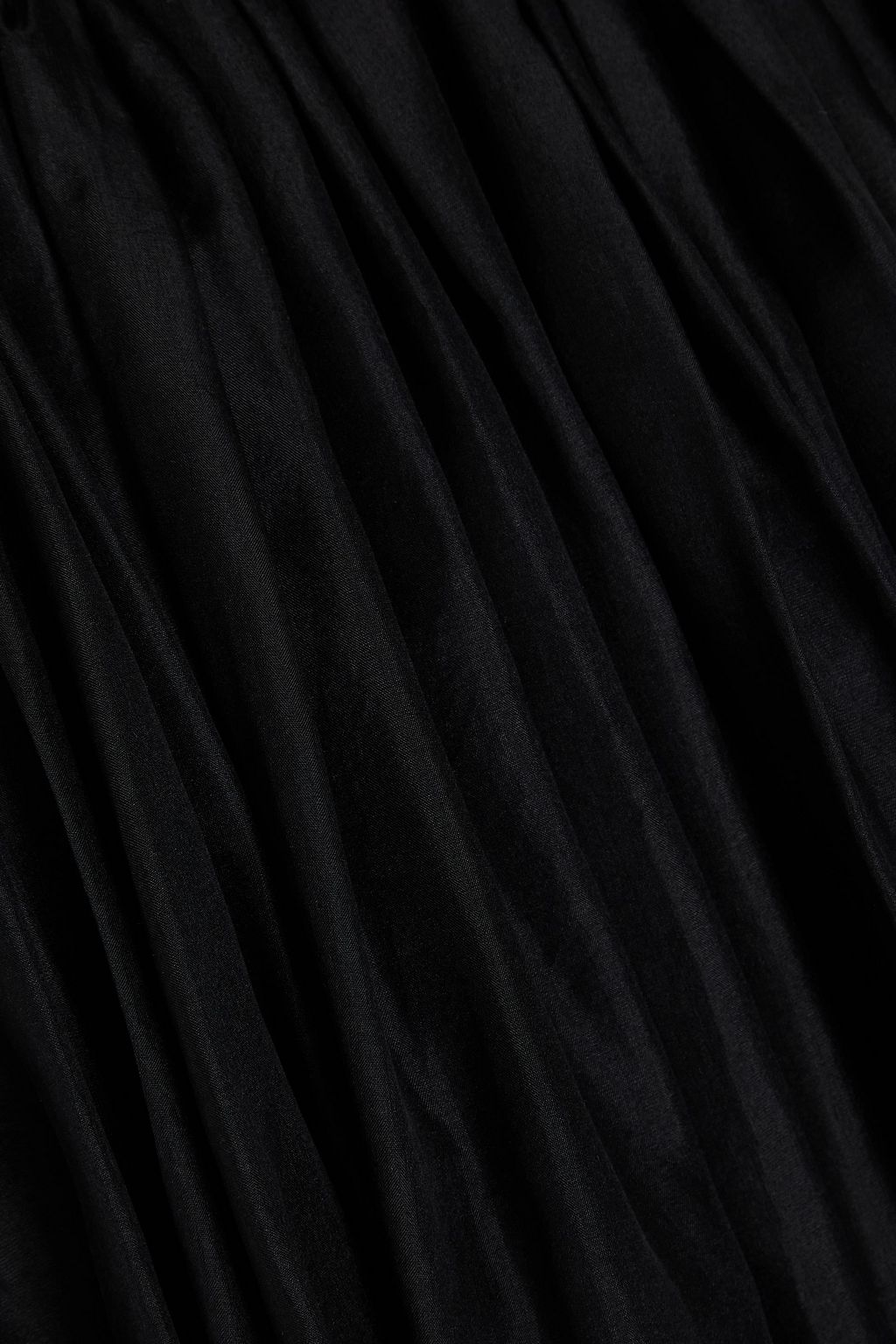 RICK OWENS فستان "ميدوز" قصير بتصميم مكشوف الكتفين من حرير هابوتاي