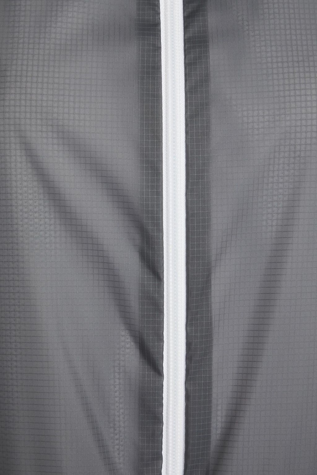 THOM BROWNE Striped ripstop hooded raincoat