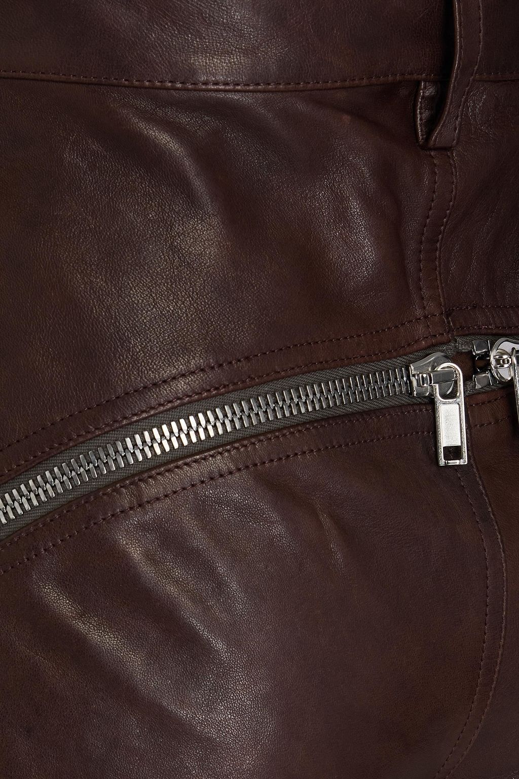 RICK OWENS Bolan Banana leather flared pants