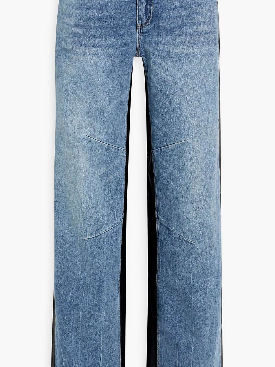 parker high-rise barrel-leg jeans