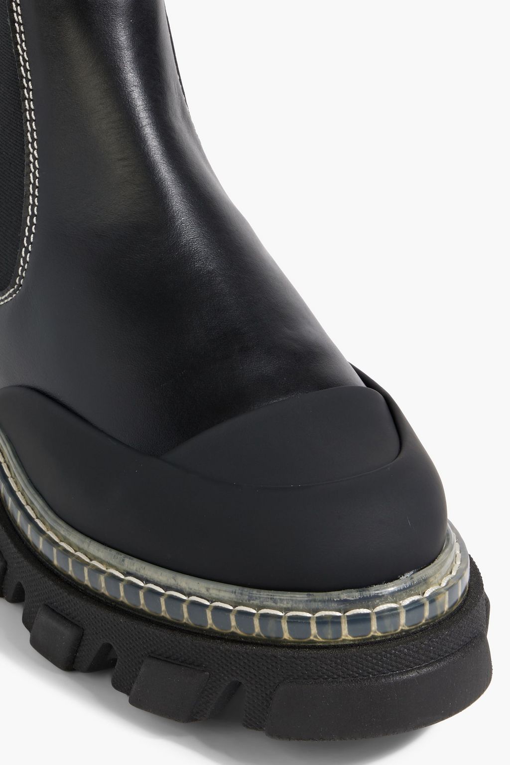 GANNI Leather Chelsea boots