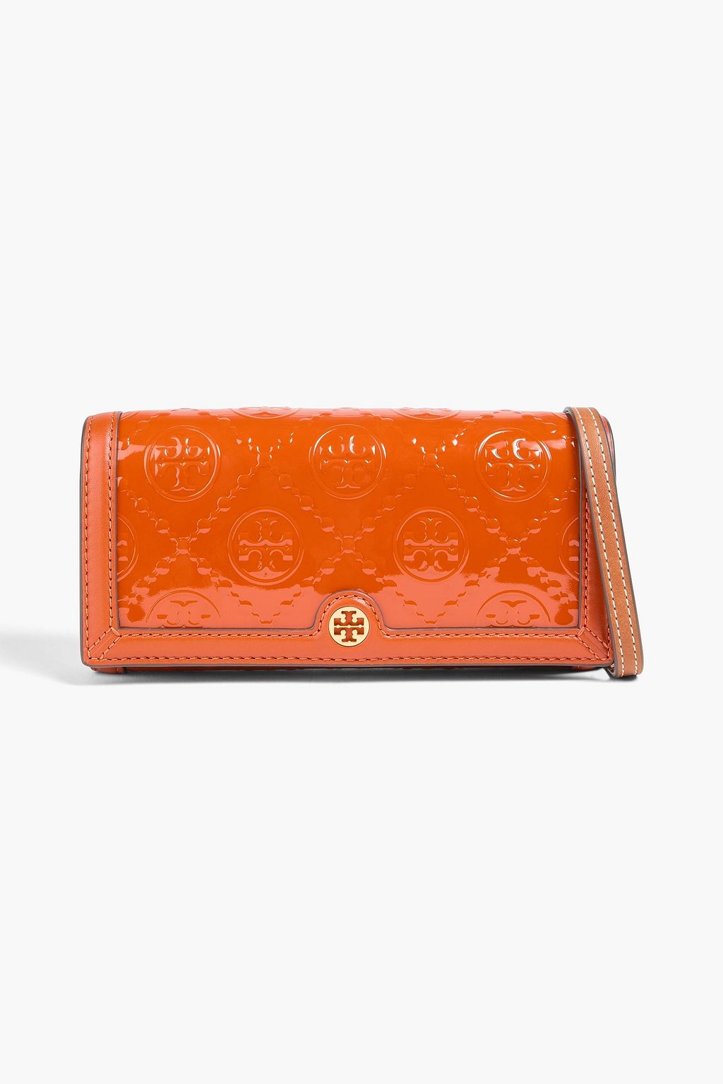 TORY BURCH 페이턴트 가죽 & 스웨이드 지갑