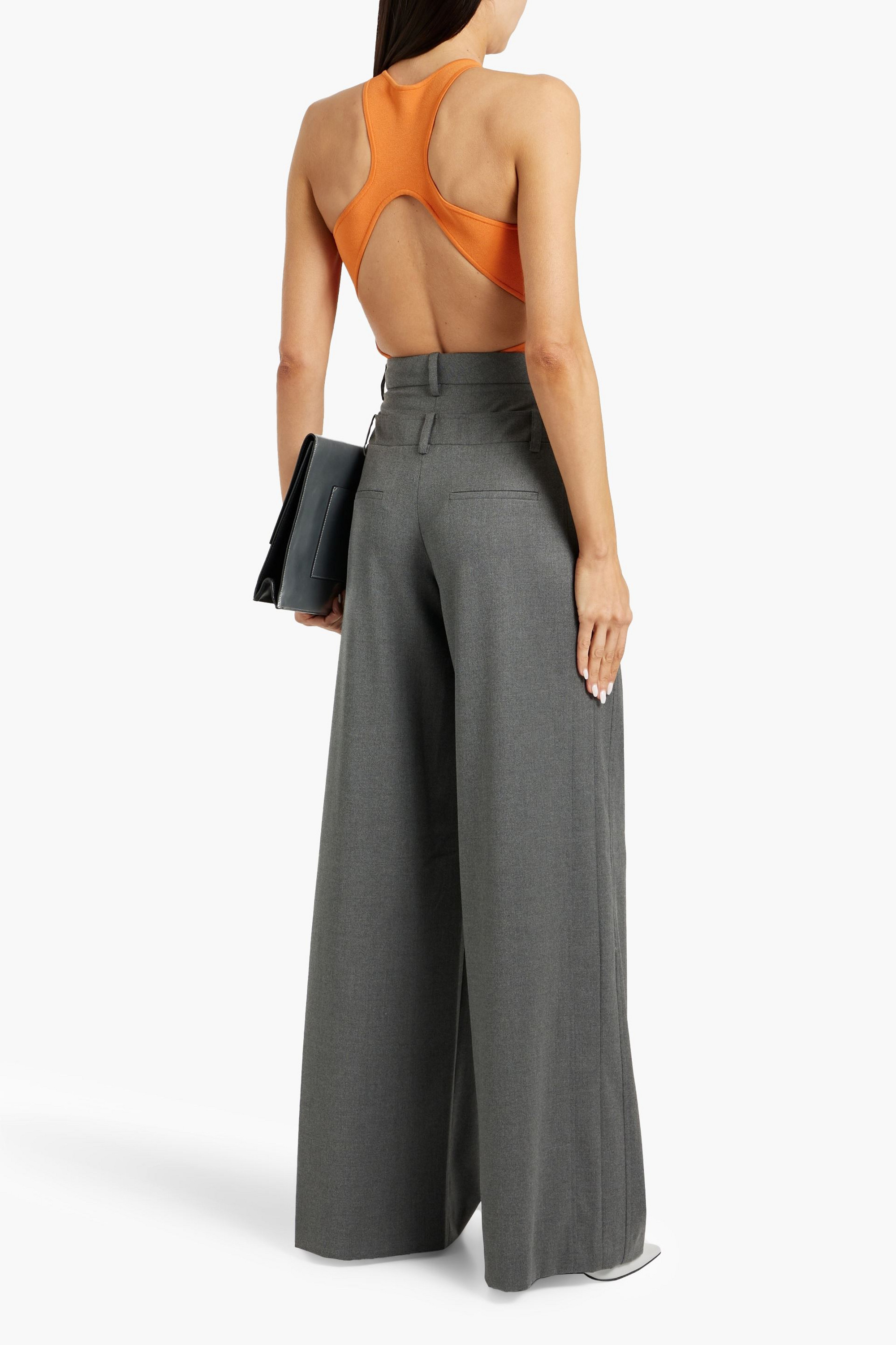 alice + olivia Aspen twill wide-leg pants thumbnail