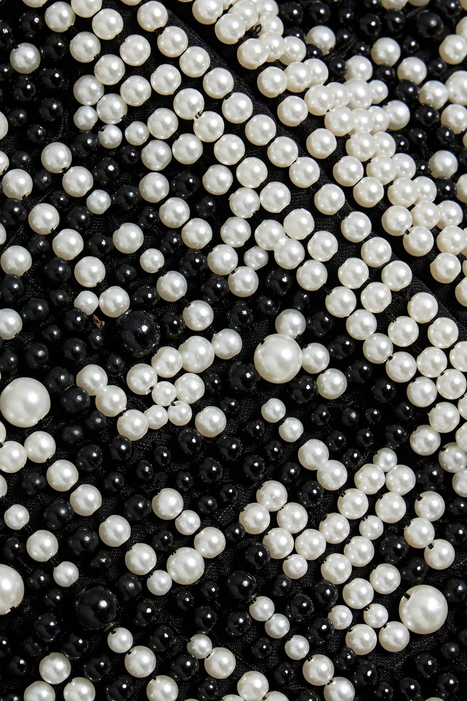 Alice And Olivia Kidman Boxy Pearl Embellished Jacket In Black
