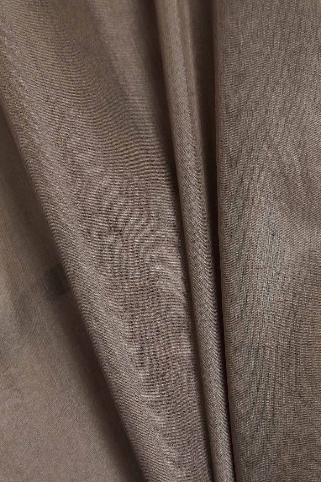 RICK OWENS シルクシフォン ワンピース アシンメトリー
