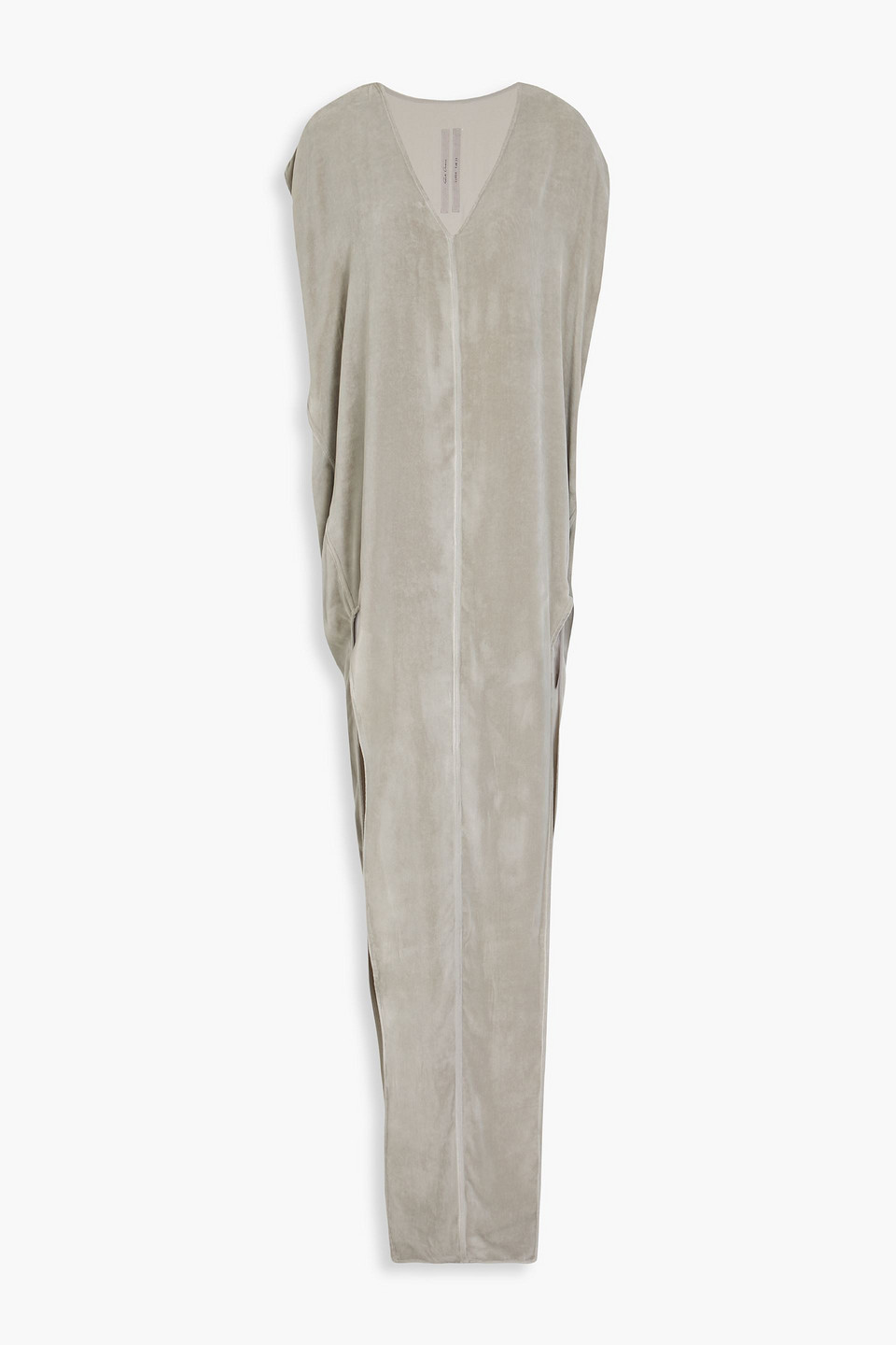 Rick Owens Arrowhead Velvet Gown In Steingrau