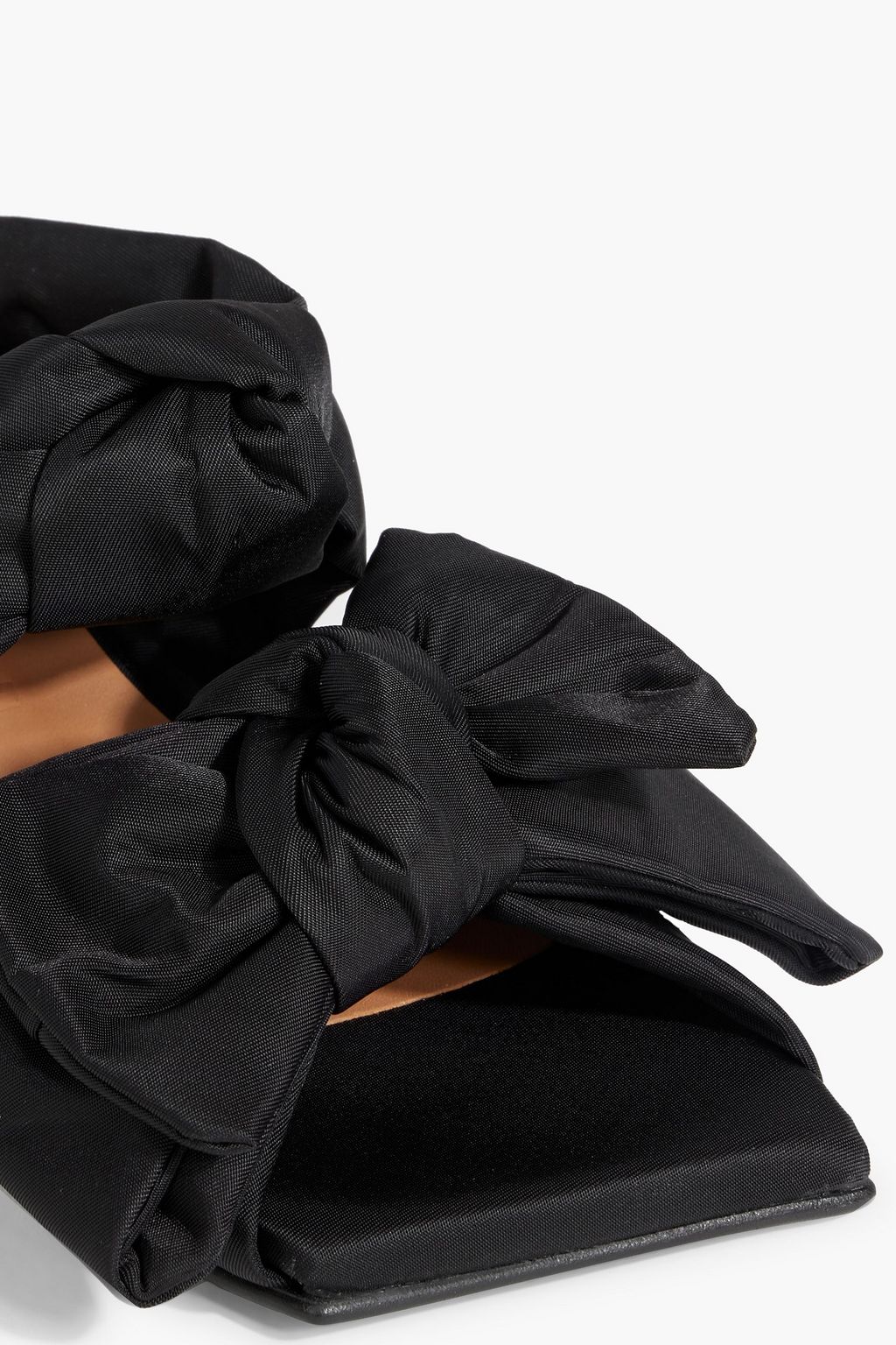 GANNI Bow-detailed shell mules
