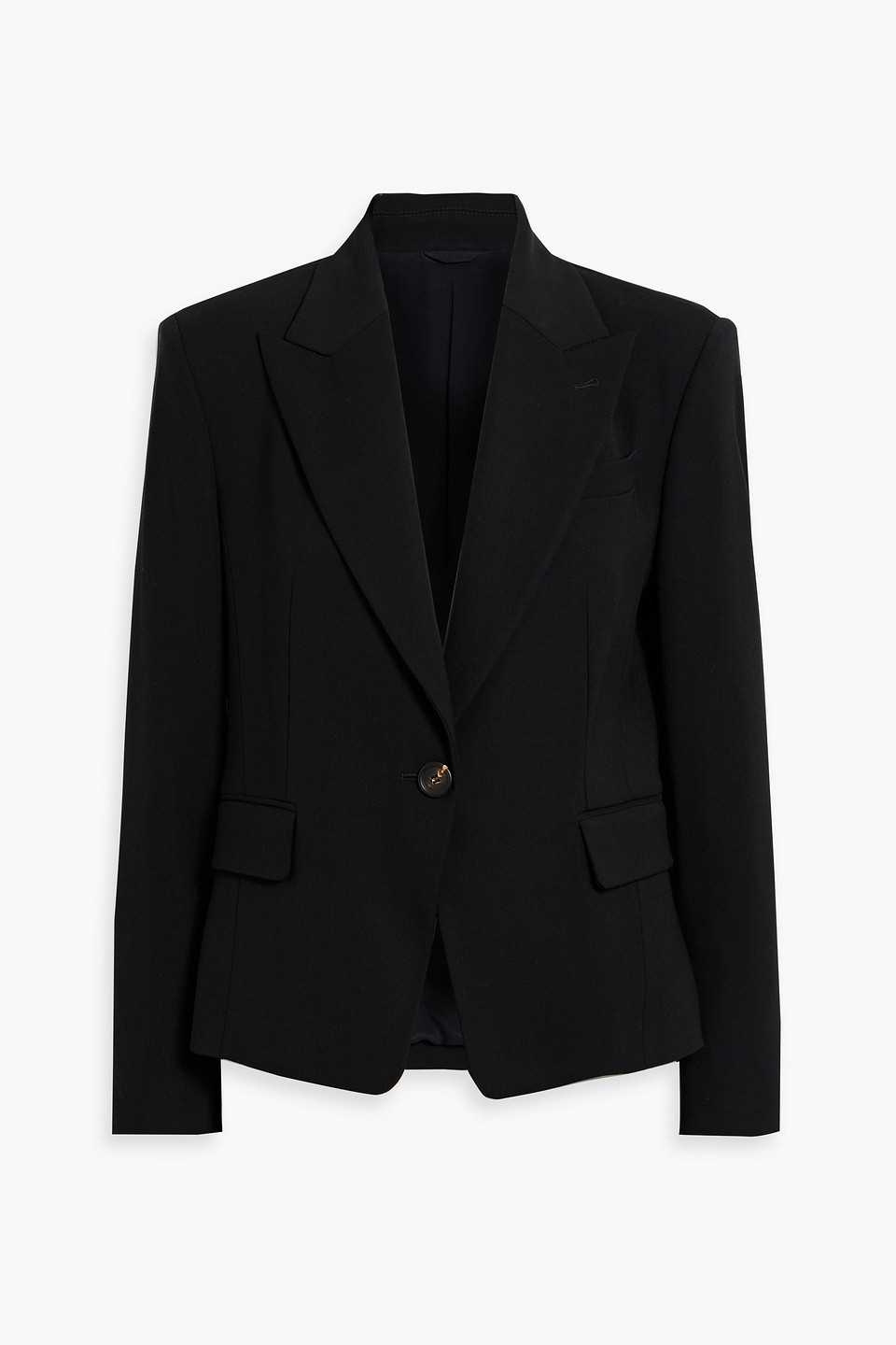 Brunello Cucinelli Bead-embellished Twill Blazer In Black