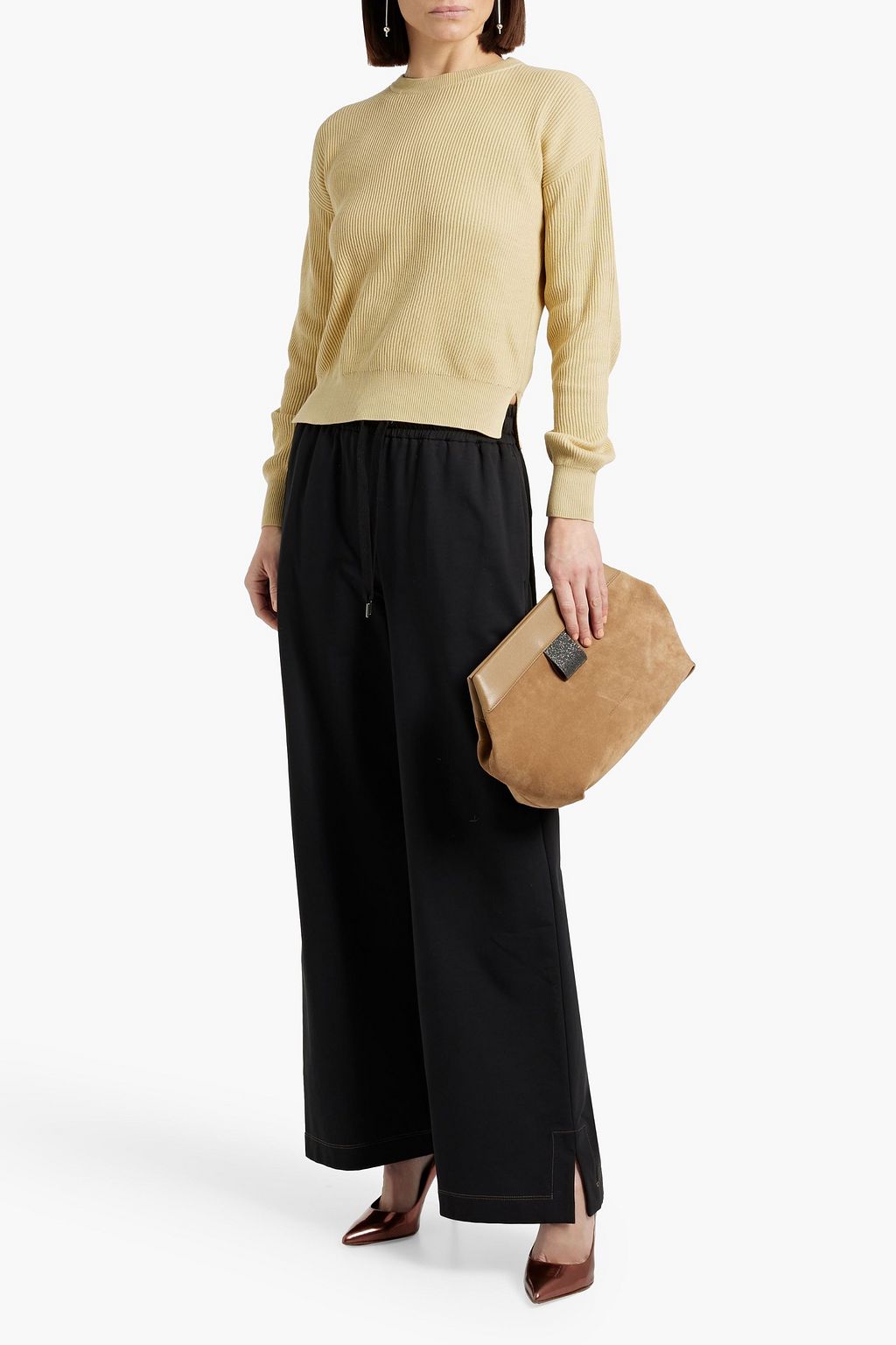 BRUNELLO CUCINELLI Ribbed cotton sweater