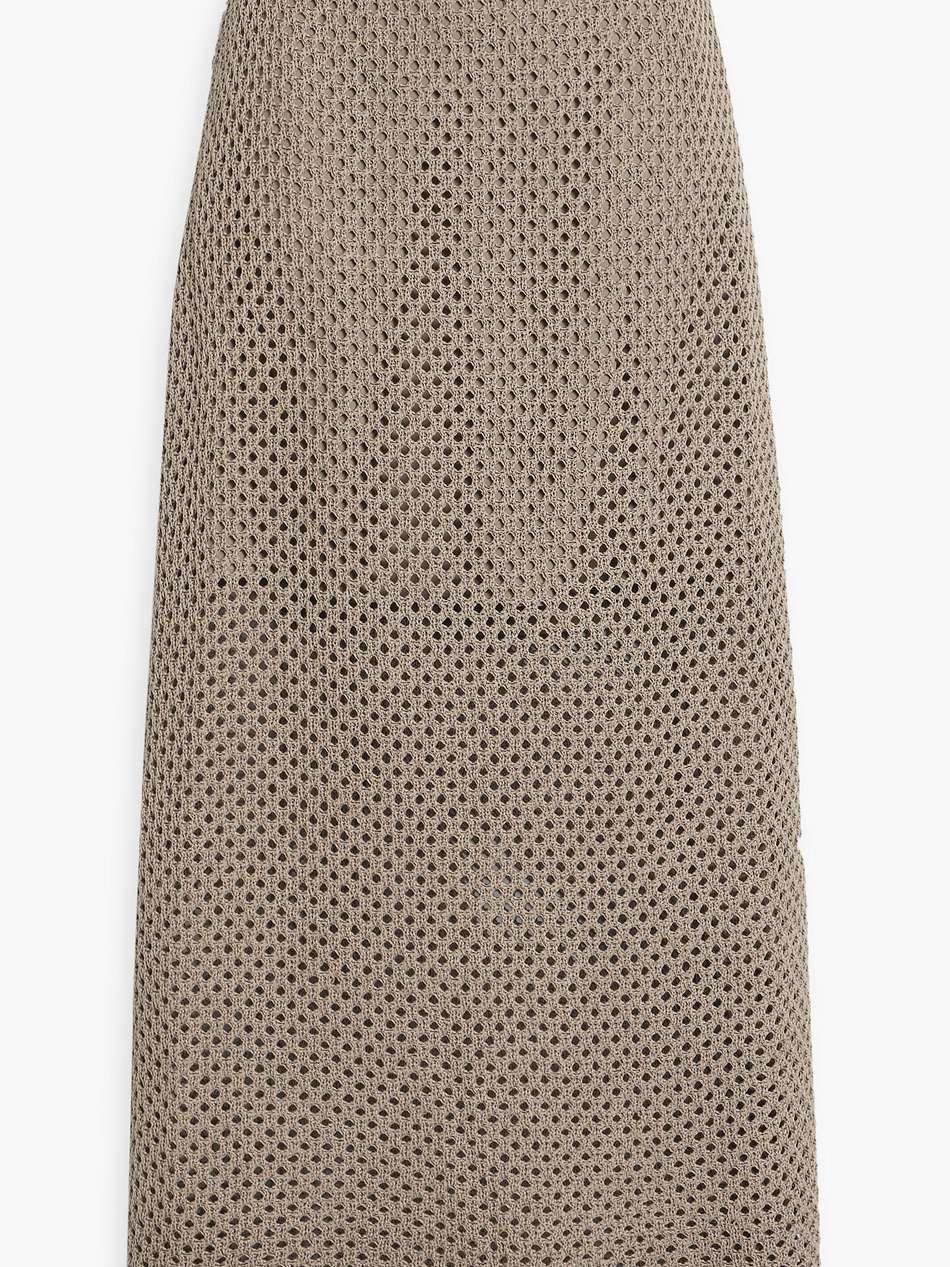 crocheted cotton maxi skirt