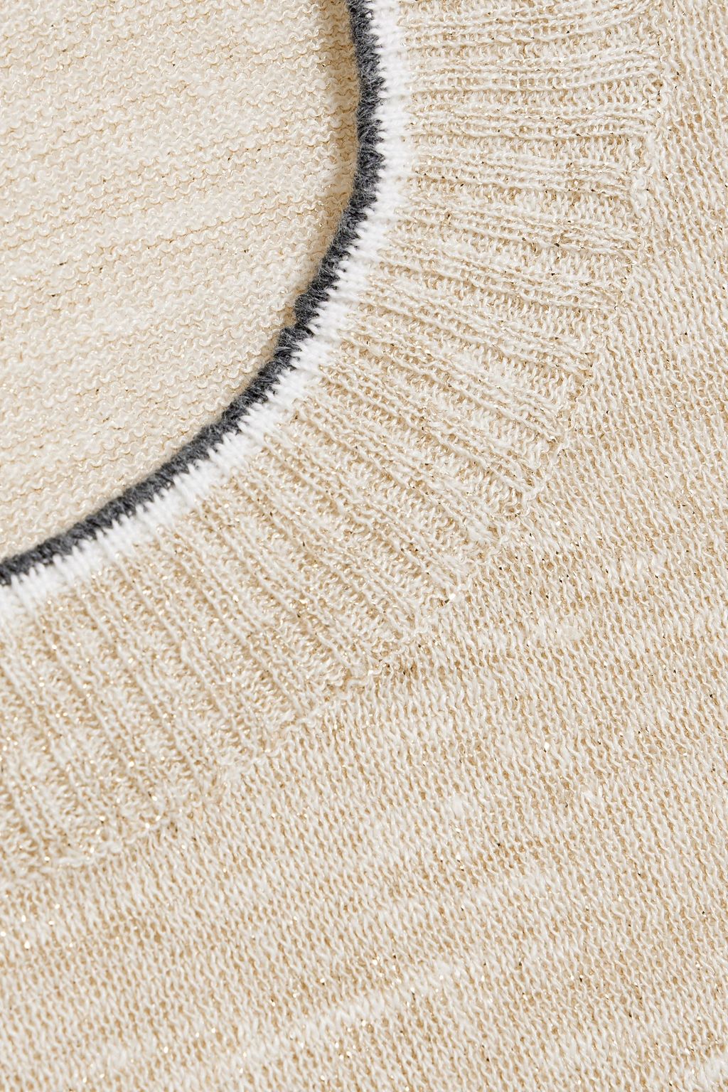 BRUNELLO CUCINELLI Metallic knitted top