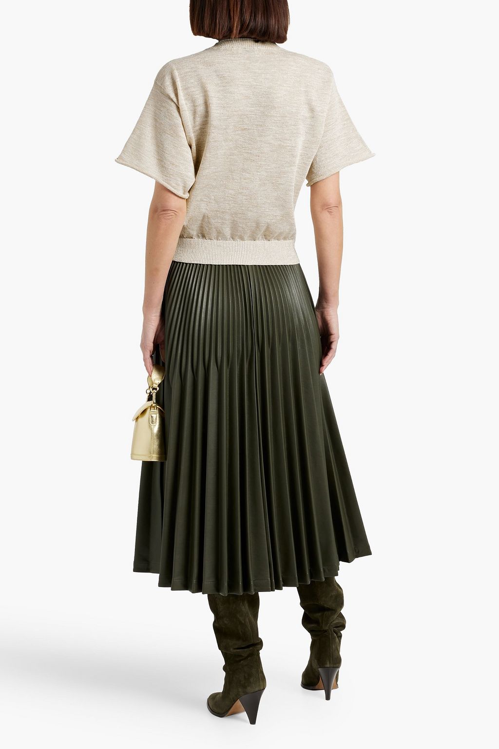 BRUNELLO CUCINELLI Metallic knitted top