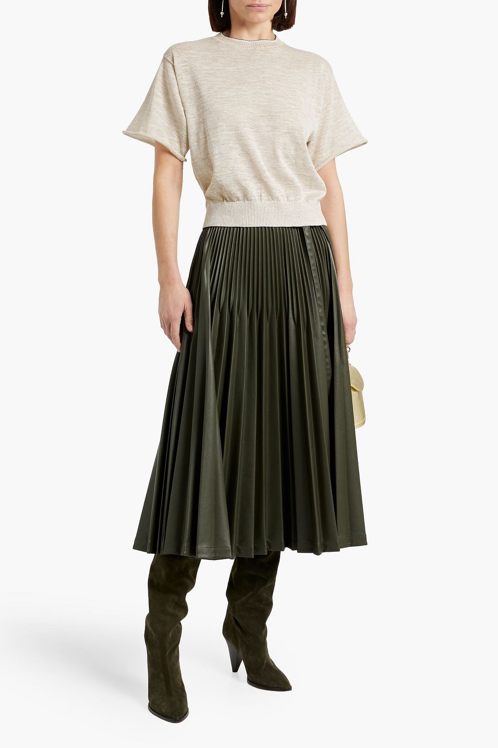 BRUNELLO CUCINELLI Metallic knitted top