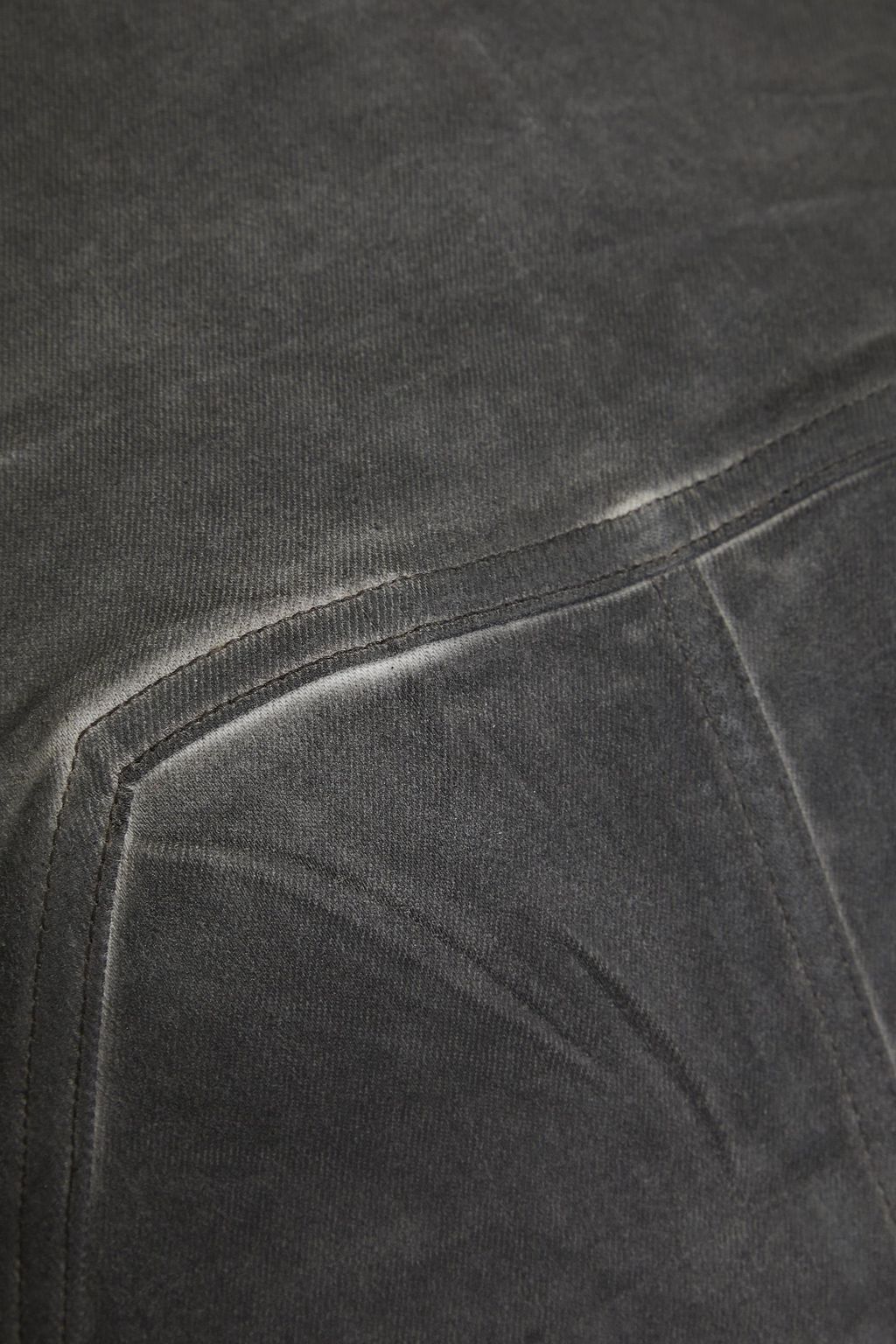 RICK OWENS Edfu waxed denim gown