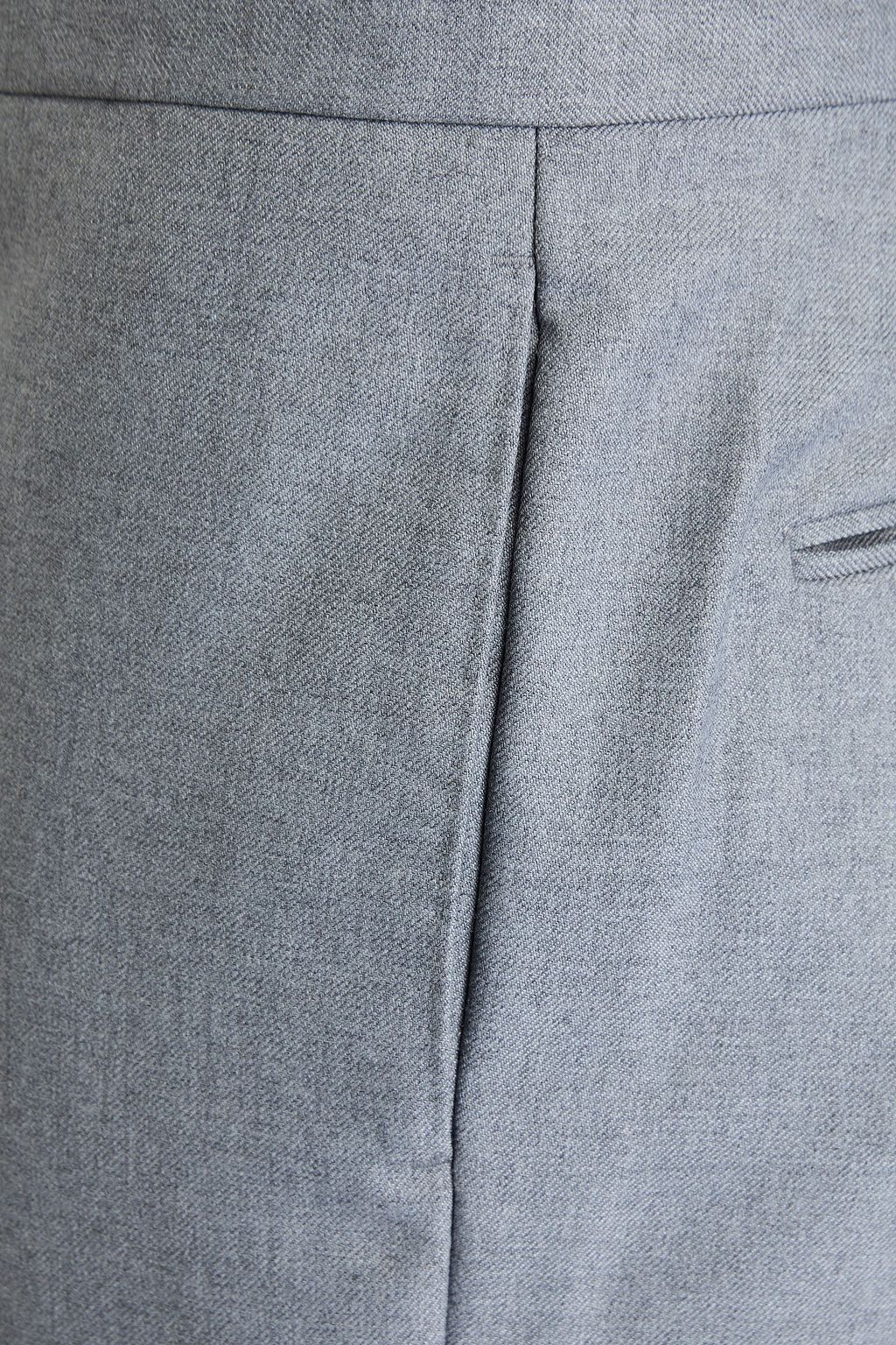 THOM BROWNE Cropped twill tapered pants