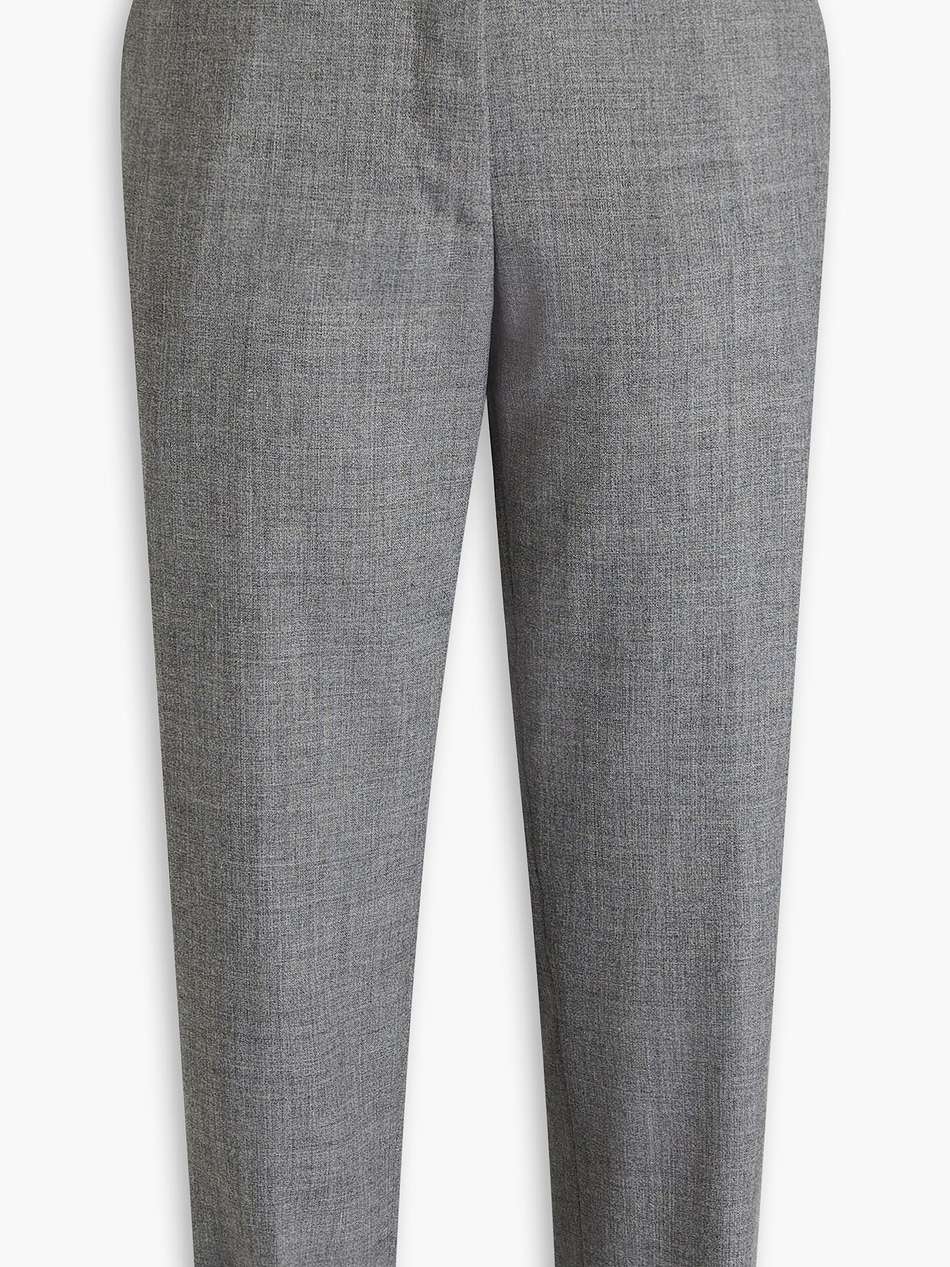 cropped wool tapered pants