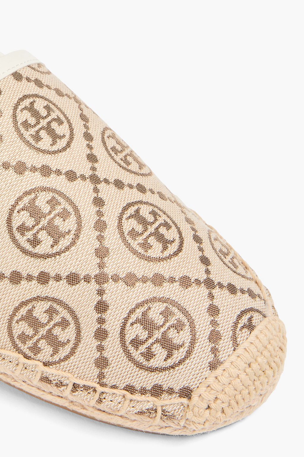 TORY BURCH 로고 프린트 자카드 에스파드류