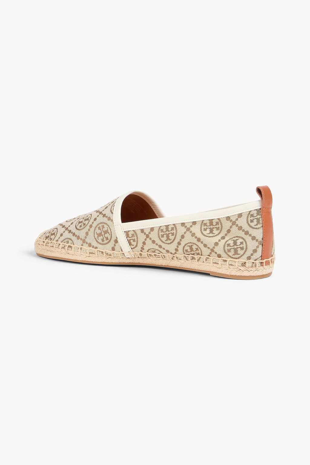 TORY BURCH 로고 프린트 자카드 에스파드류
