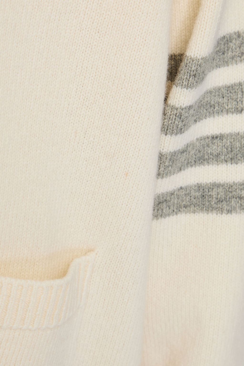 THOM BROWNE Striped wool cardigan