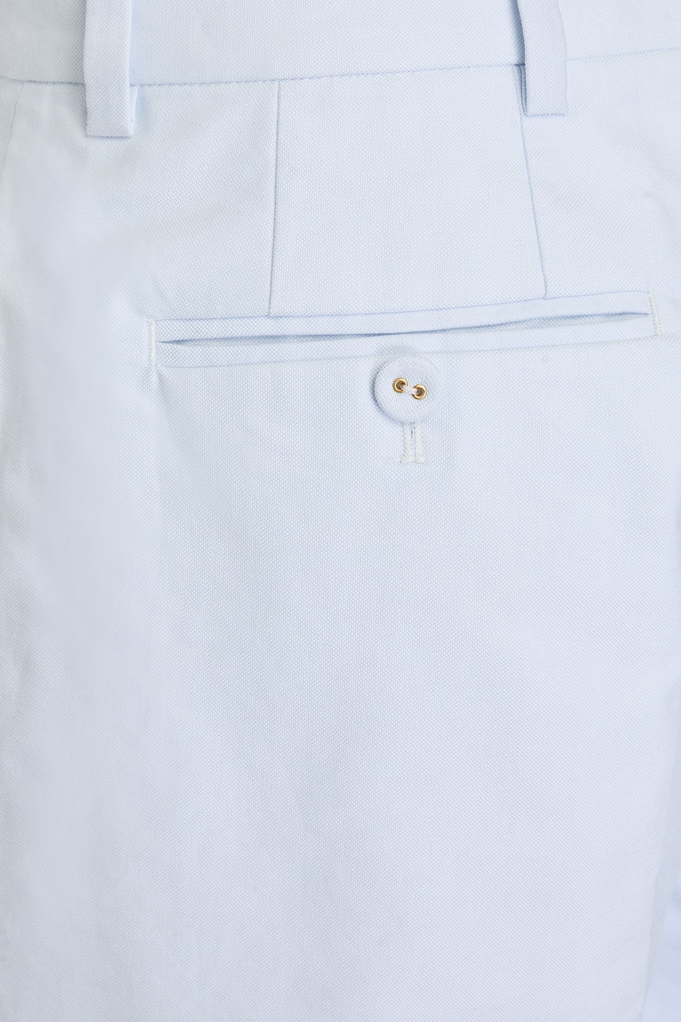 Thom Browne Cropped Hose Mit Geradem Bein Aus Baumwoll-oxford In Himmelblau