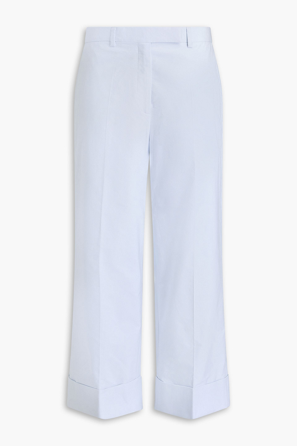 Thom Browne Cropped Hose Mit Geradem Bein Aus Baumwoll-oxford In Himmelblau
