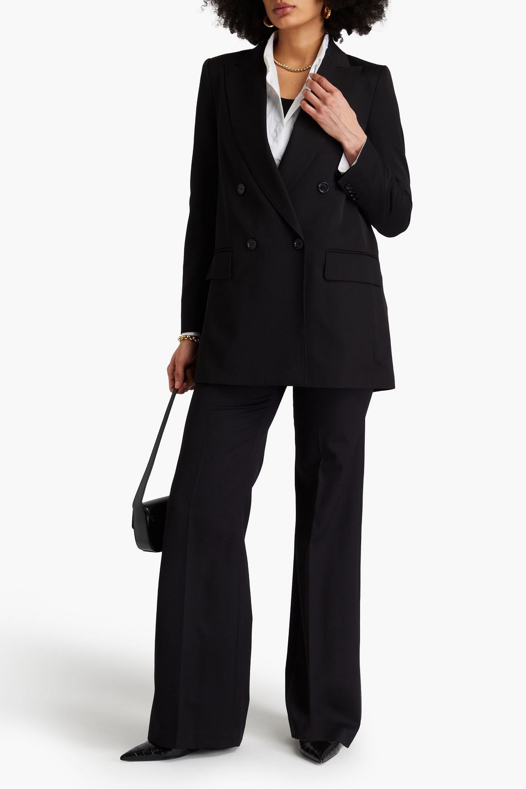 MAX MARA 울 모헤어 혼방 트윌 블레이저