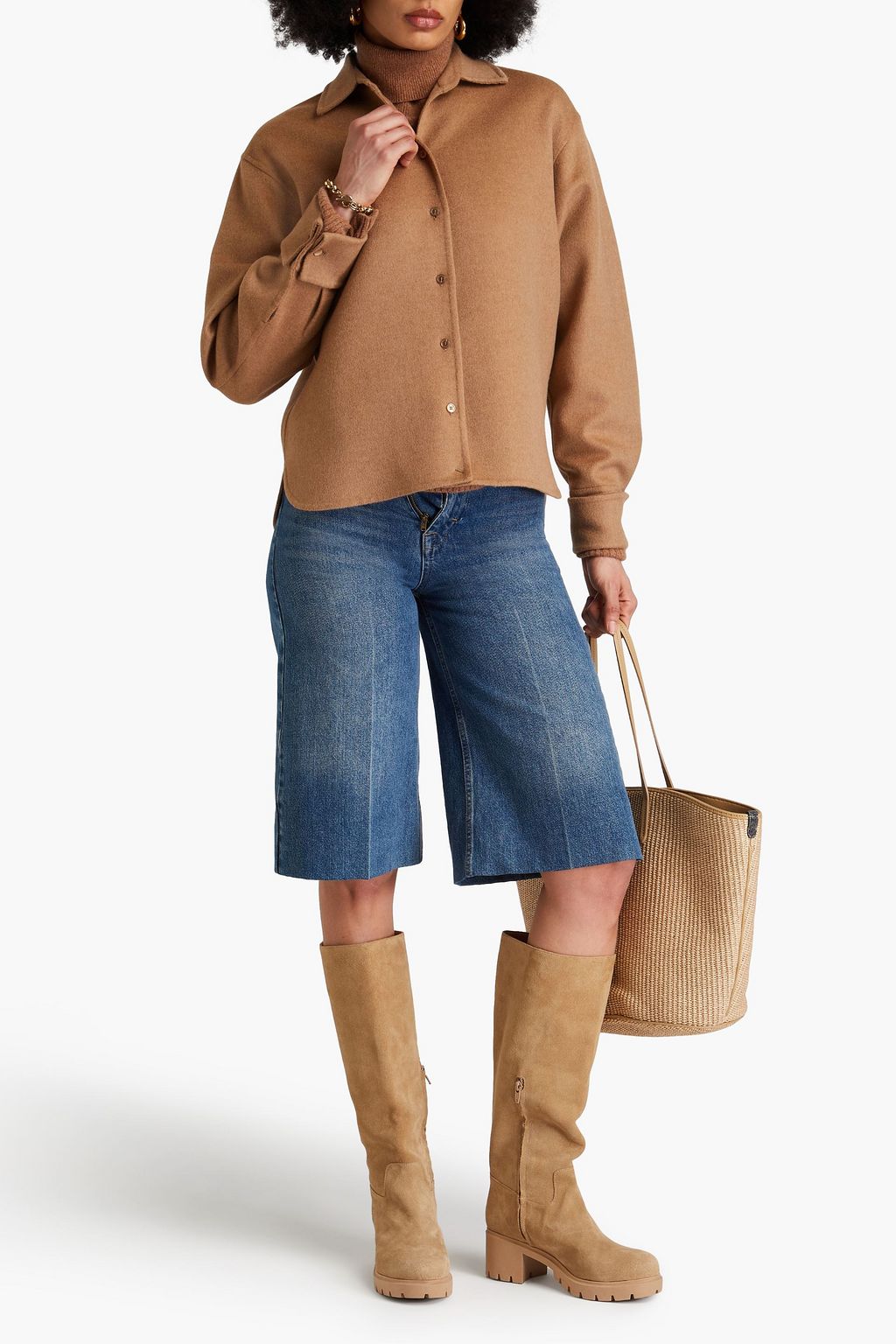 MAX MARA Popoli wool-felt shirt