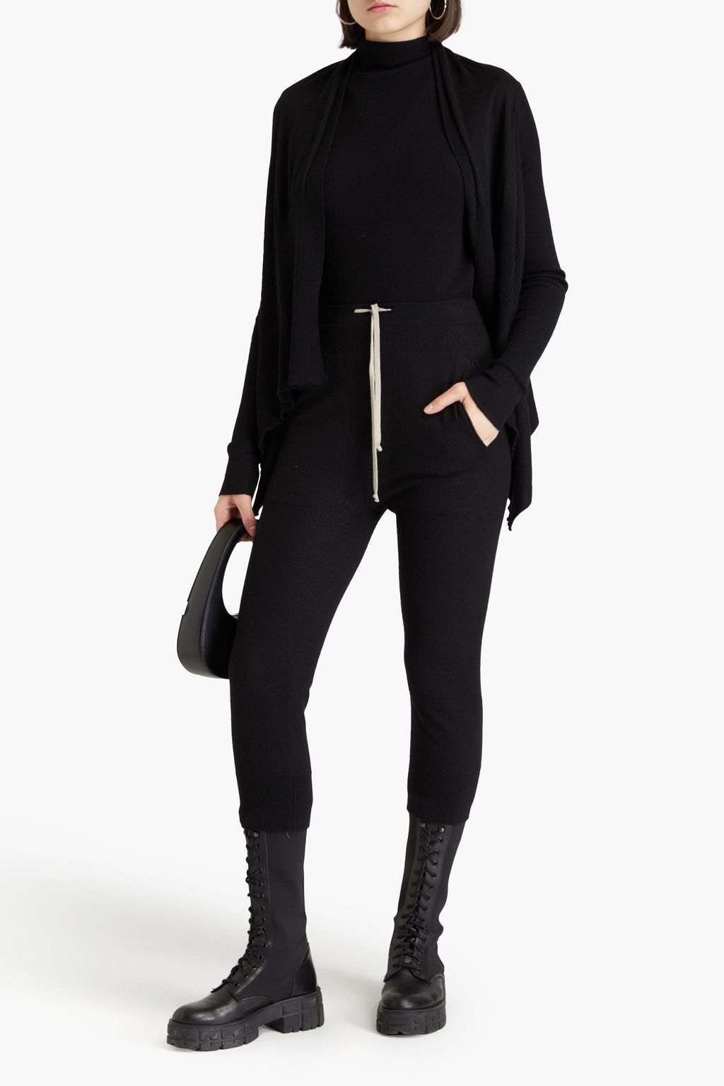 RICK OWENS بنطال رياضي من الكشمير