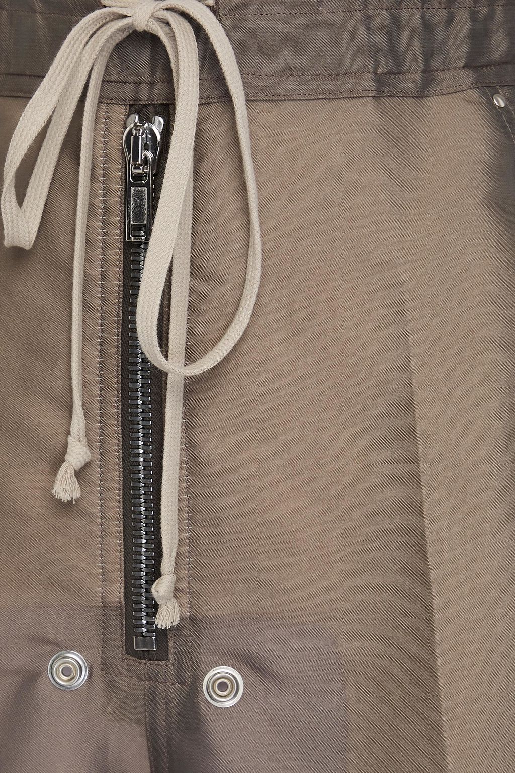 RICK OWENS シルク混オーガンザ ワイドレッグパンツ