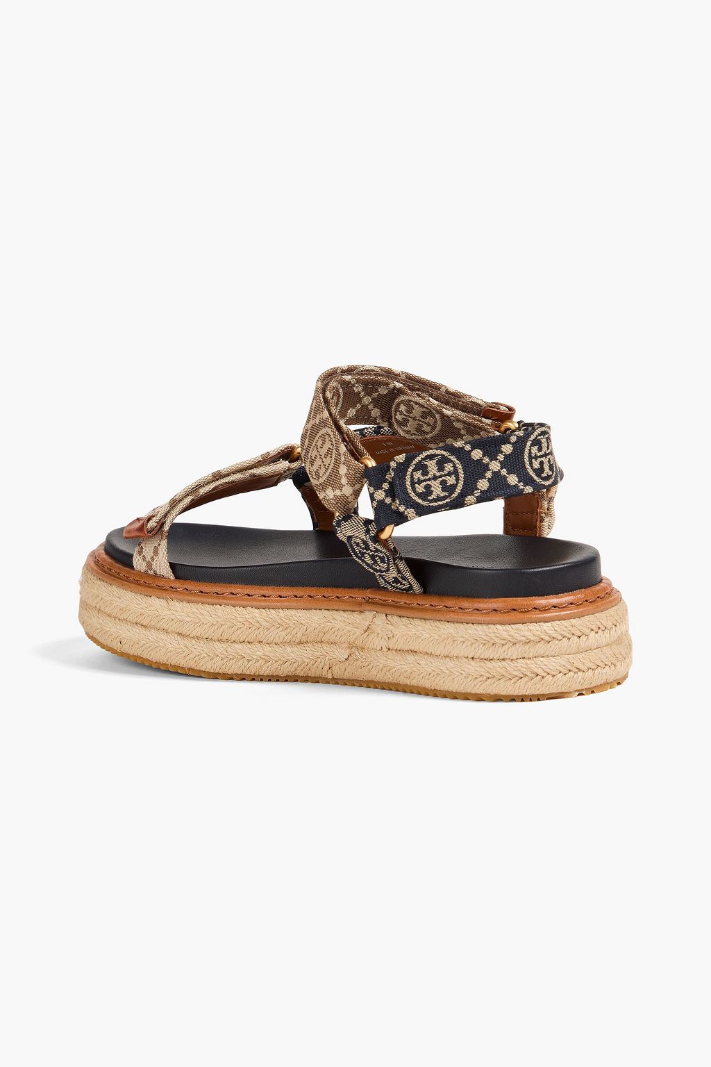TORY BURCH T Monogram jacquard espadrille sandals