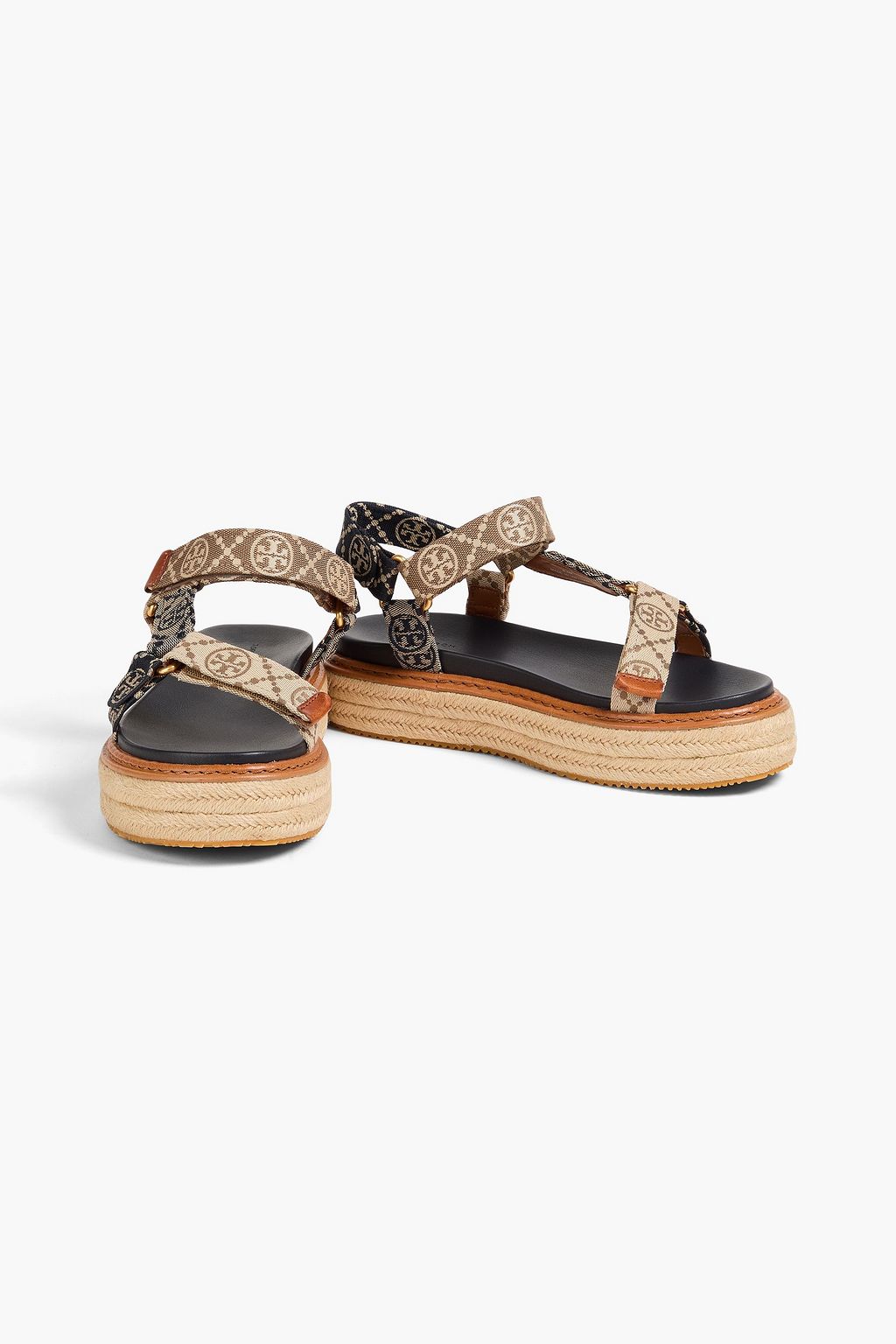 TORY BURCH T Monogram jacquard espadrille sandals