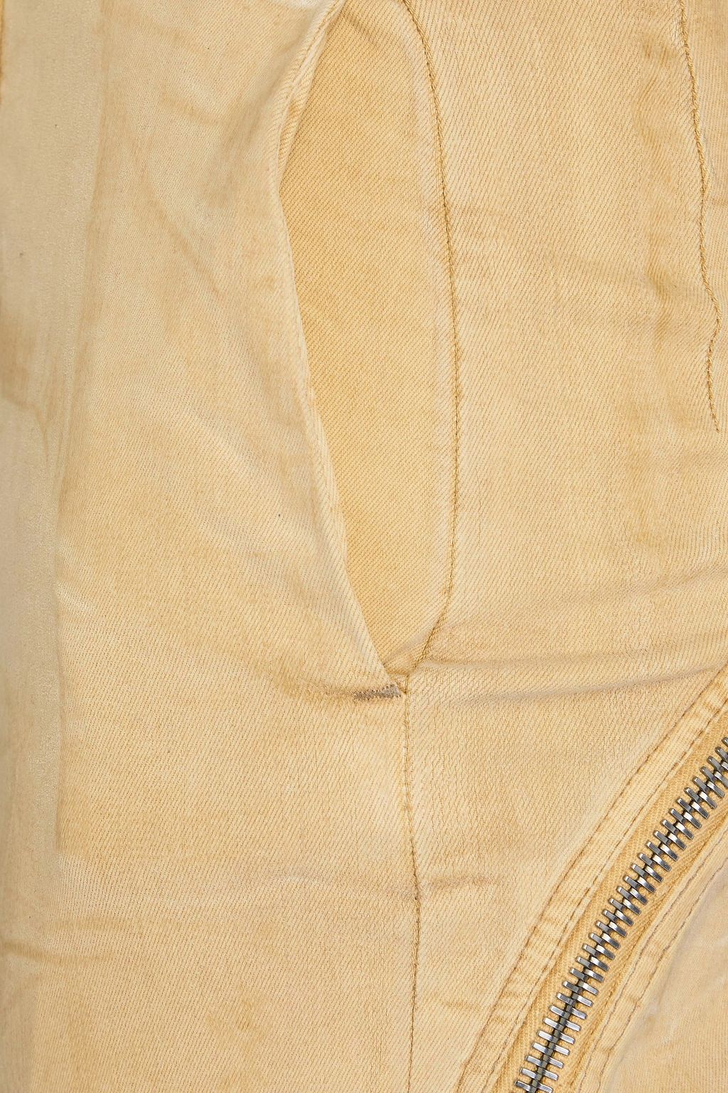 RICK OWENS Zip-detailed high-rise bootcut jeans