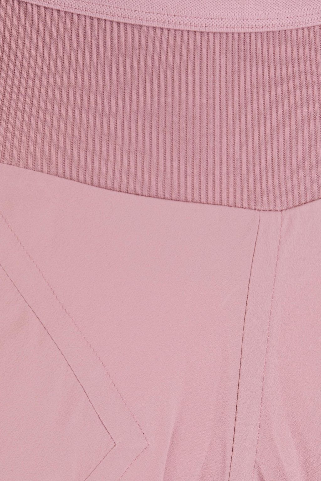 RICK OWENS Crepe de chine wide-leg pants
