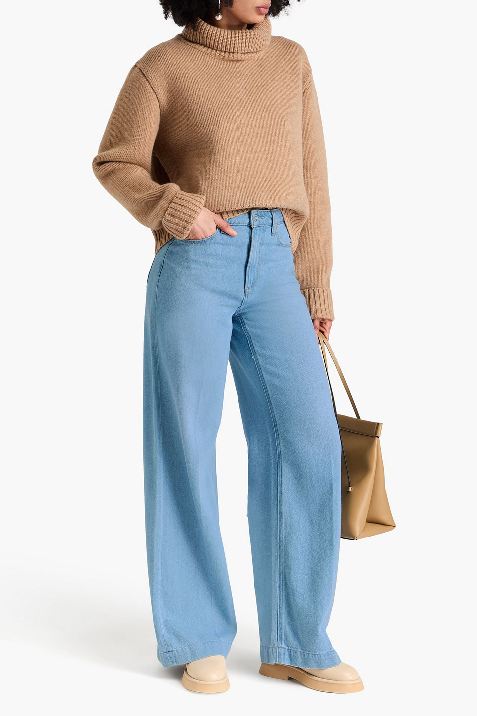 PAIGE HARPER HIGH-RISE WIDE-LEG JEANS