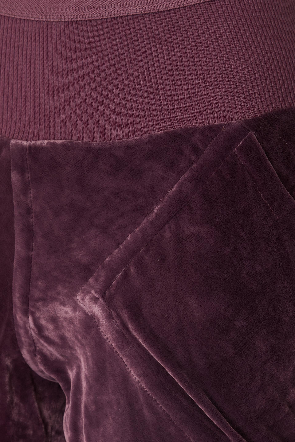 Rick Owens Hose Mit Weitem Bein Aus Samt In Dunkelrosa