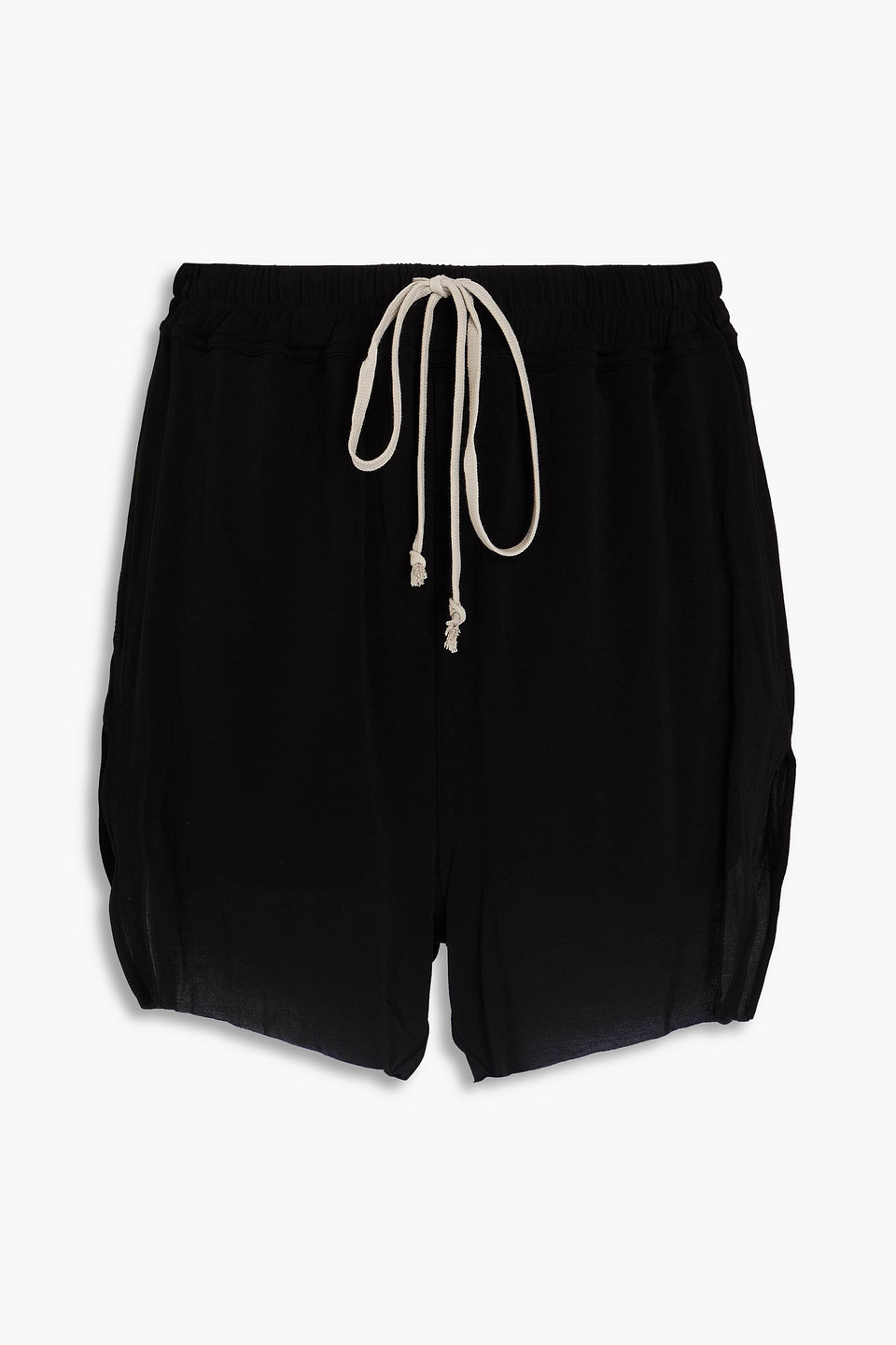 RICK OWENS CUPRO-BLEND JERSEY SHORTS