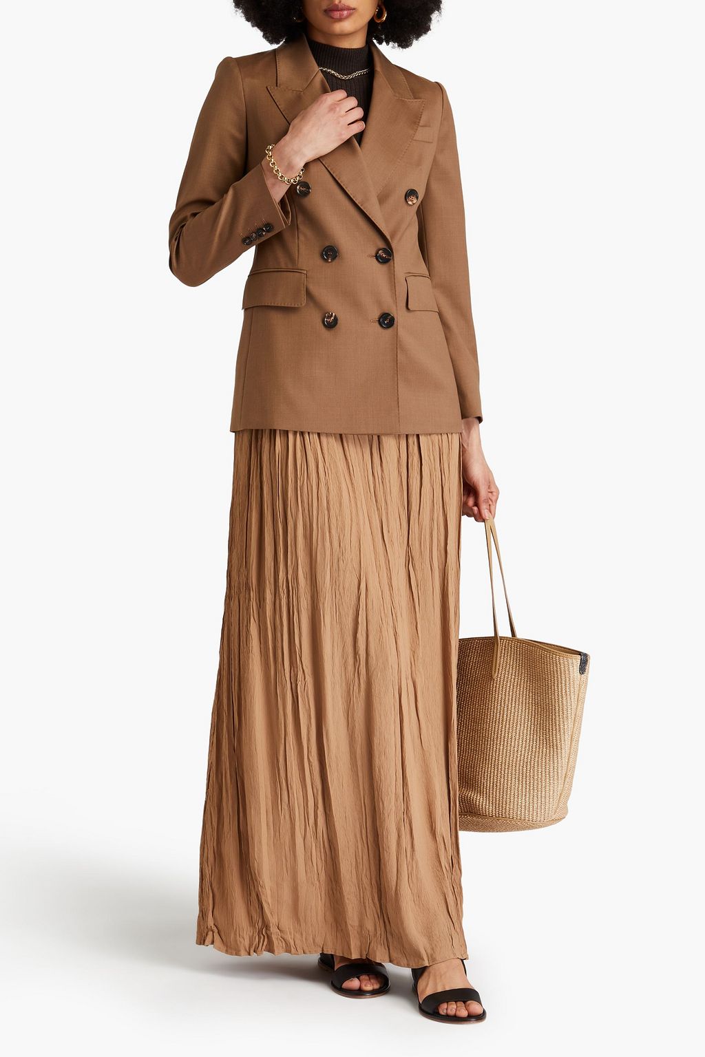MAX MARA بليزر "أوبيو" من الصوف بصفين من الأزرار