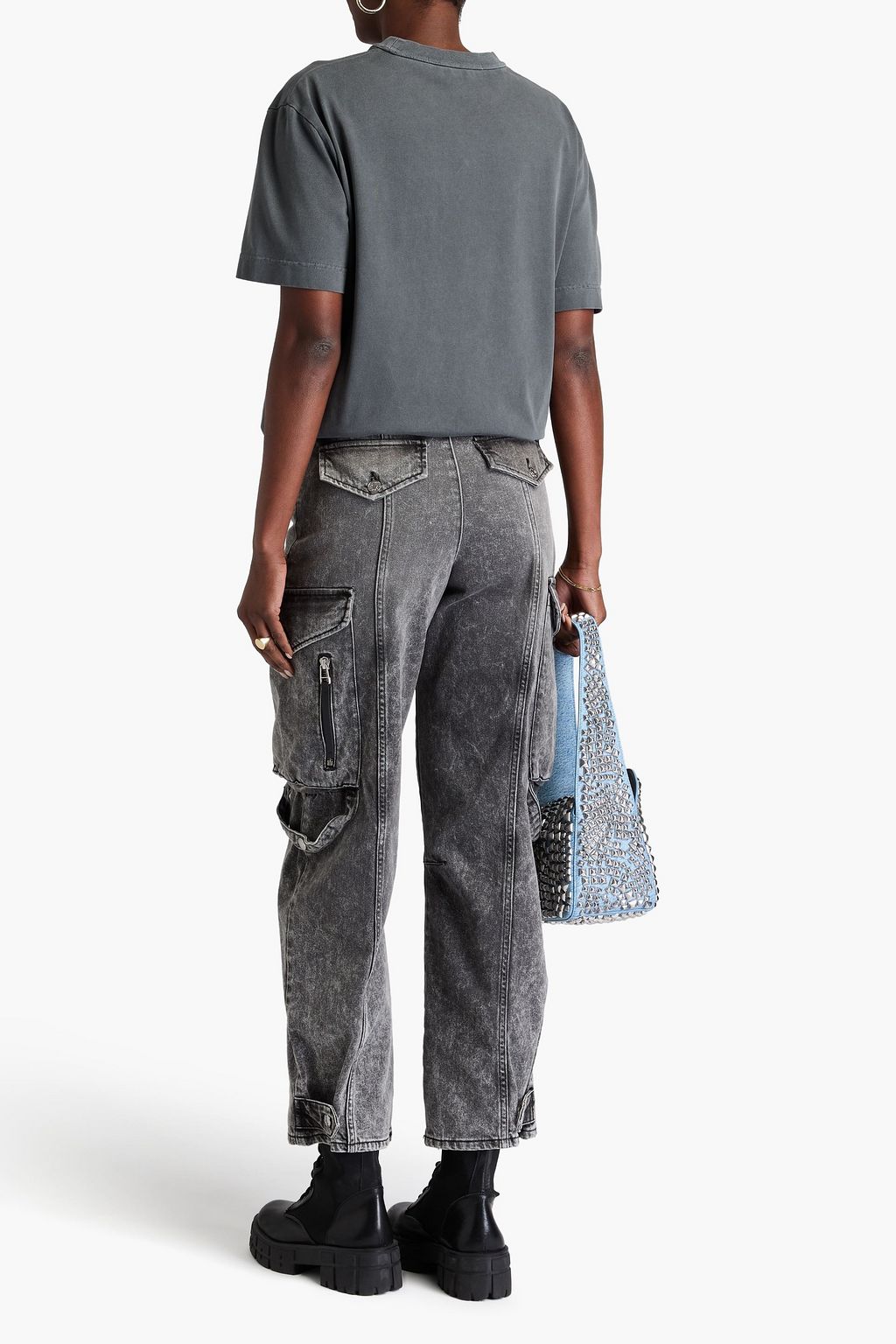 ALEXANDER WANG تي شيرت من قطن جيرسي بتصميم منقوش