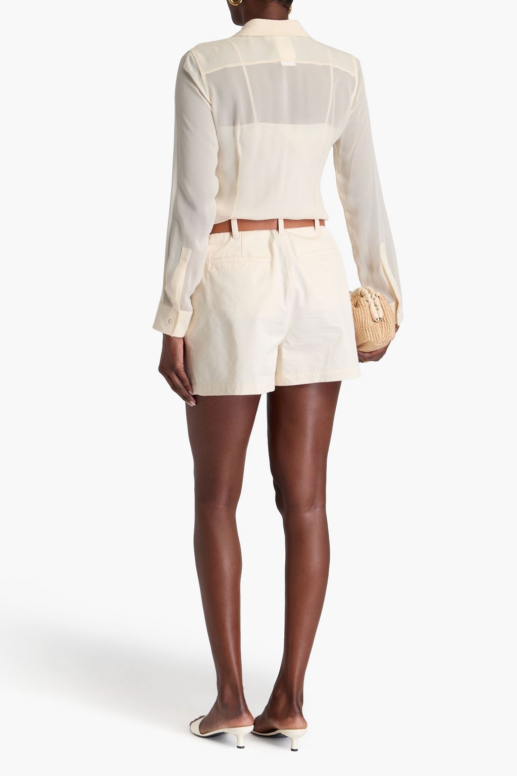 MAX MARA 실크 보일 셔츠