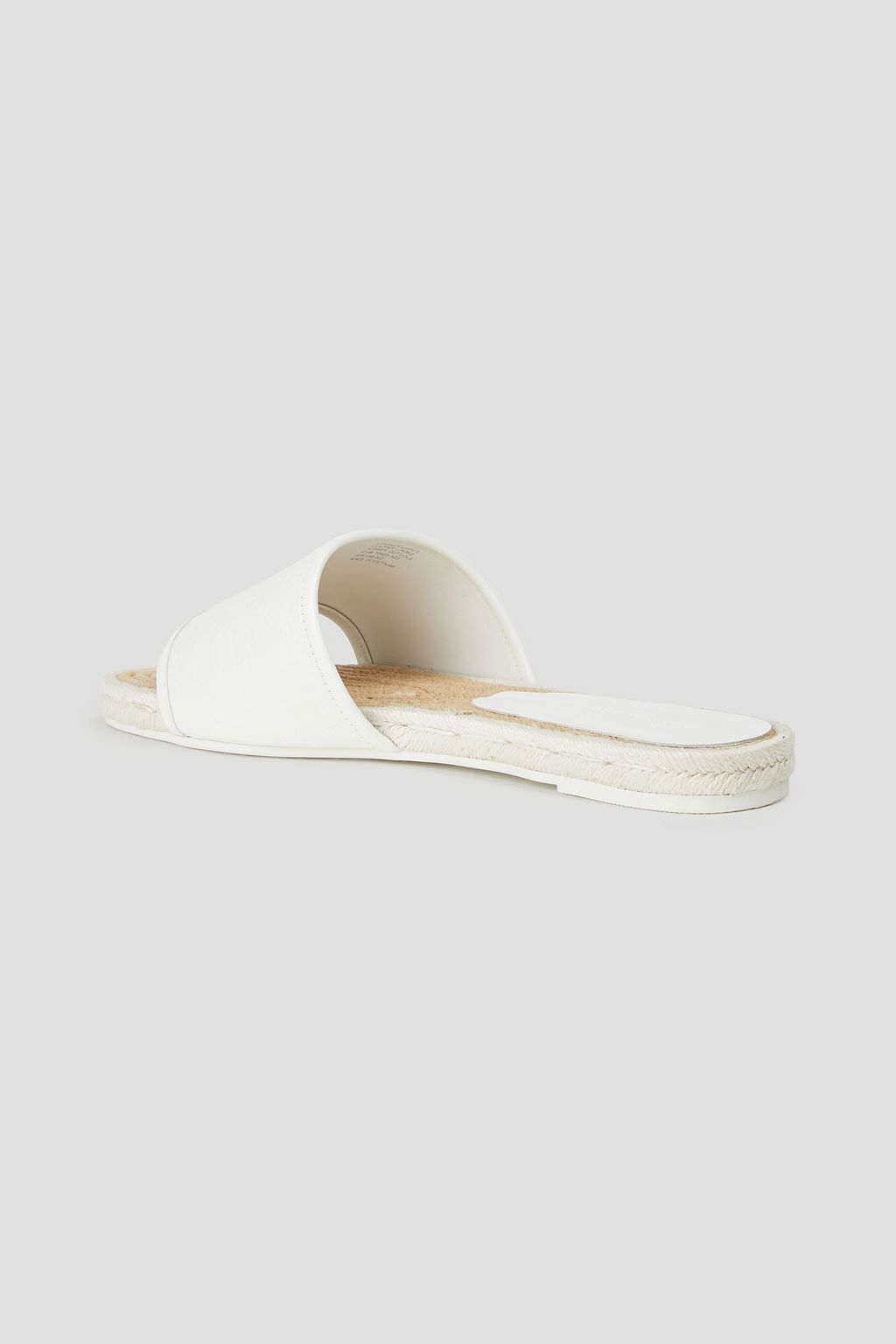 TORY BURCH Logo-print leather and rubber slides