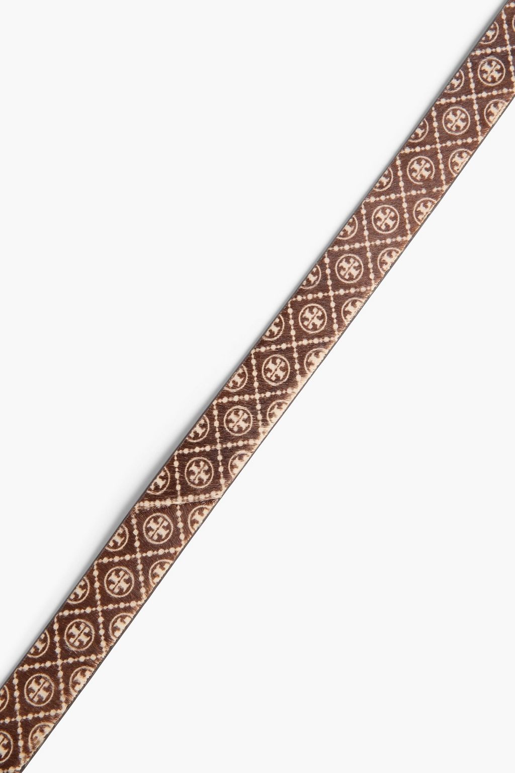 TORY BURCH Logo-print calf hair belt