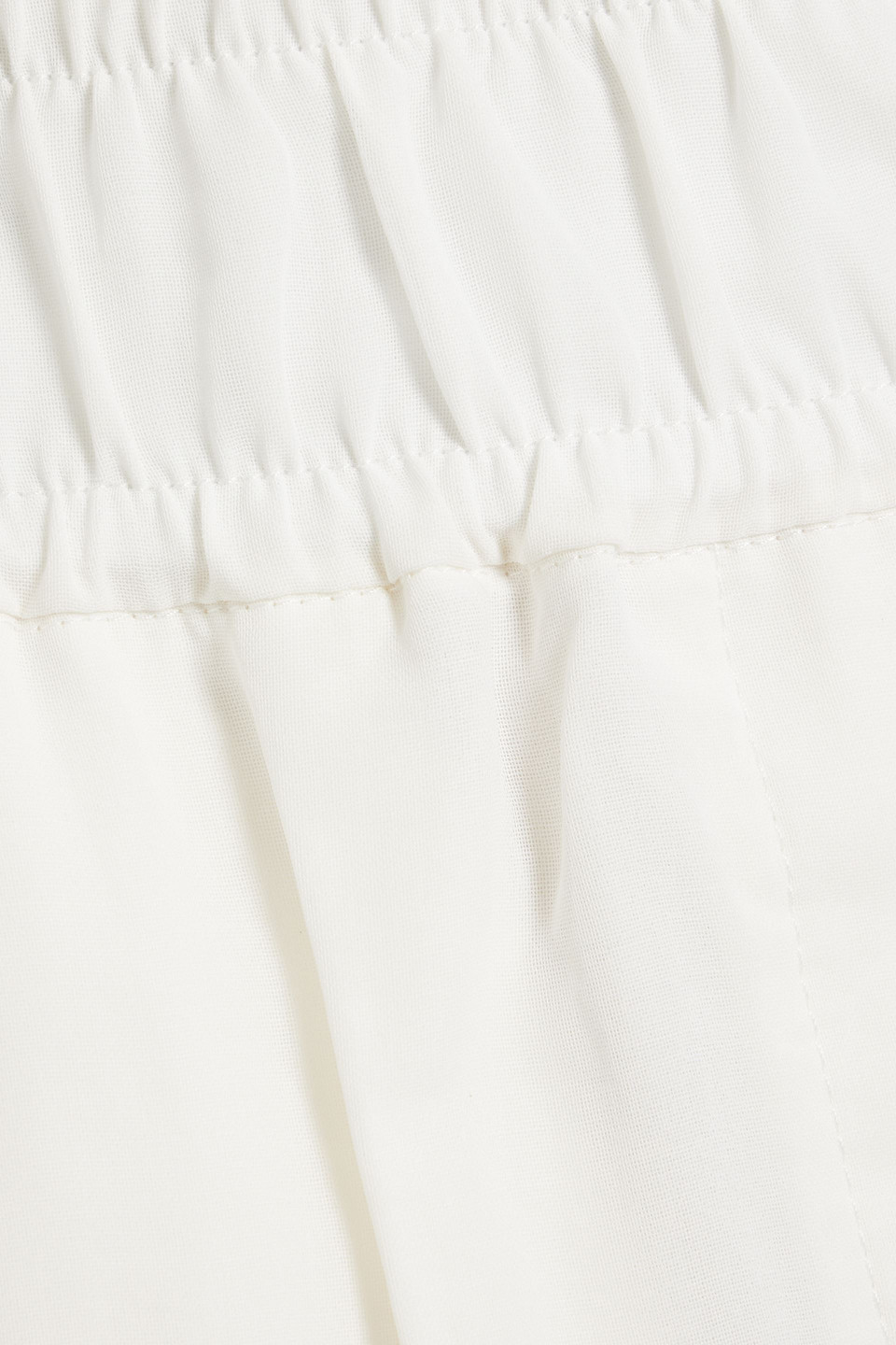 Brunello Cucinelli Cotton-organdie Wide-leg Pants In White