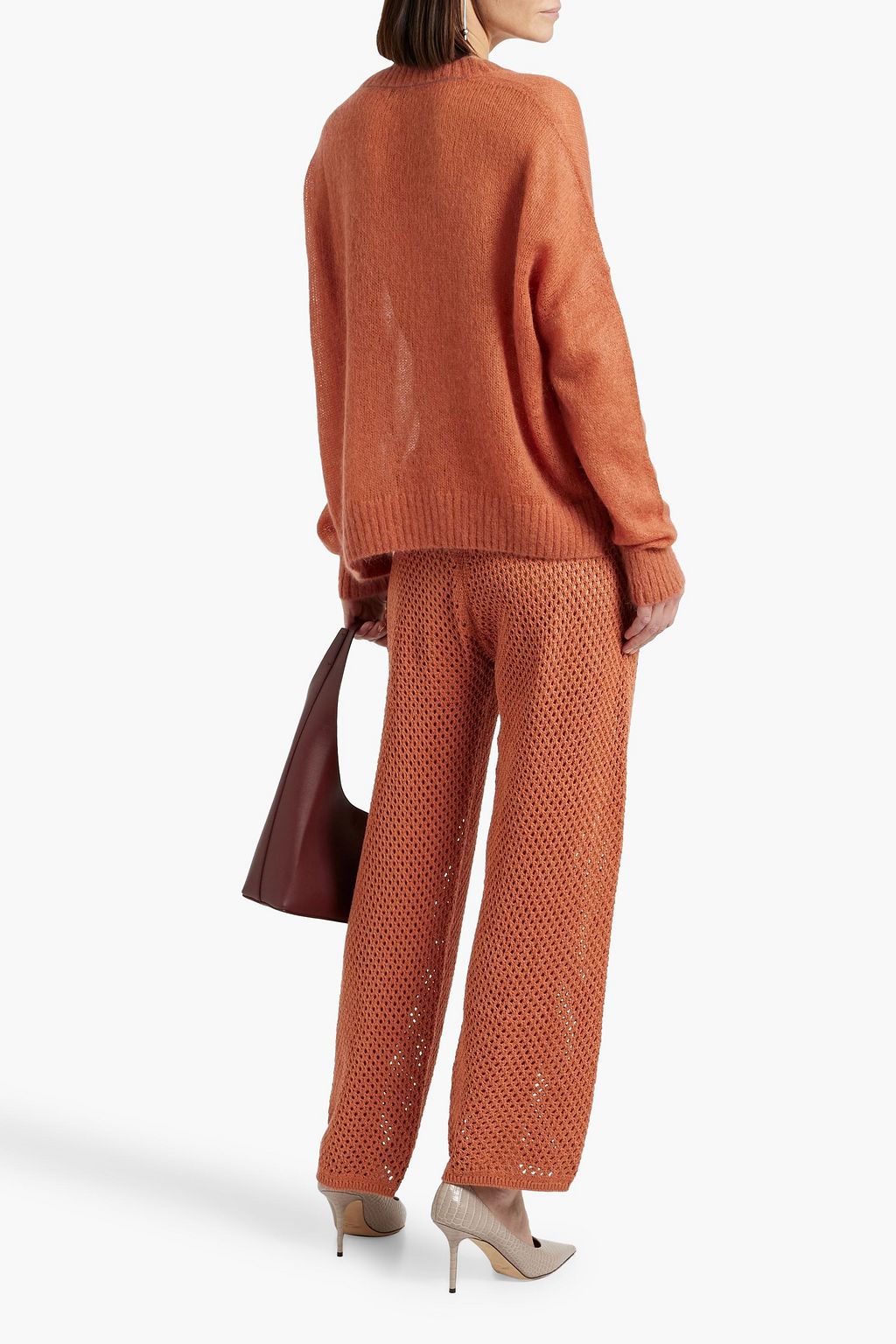 BRUNELLO CUCINELLI Bead-embellished mohair-blend sweater