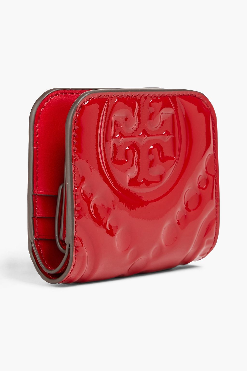TORY BURCH Logo-embossed patent-leather wallet