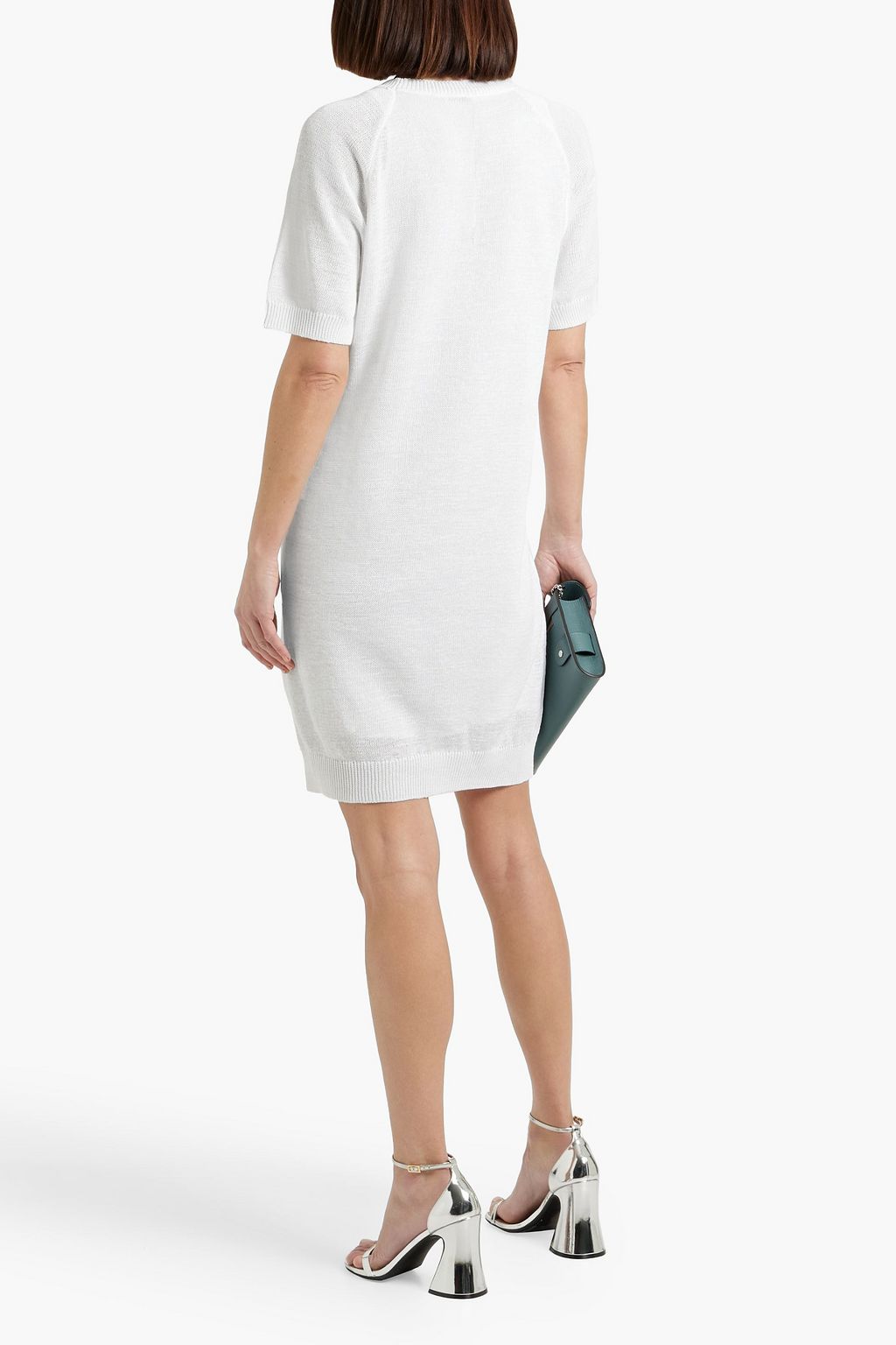 BRUNELLO CUCINELLI Minikleid aus Baumwolle mit Zierperlen