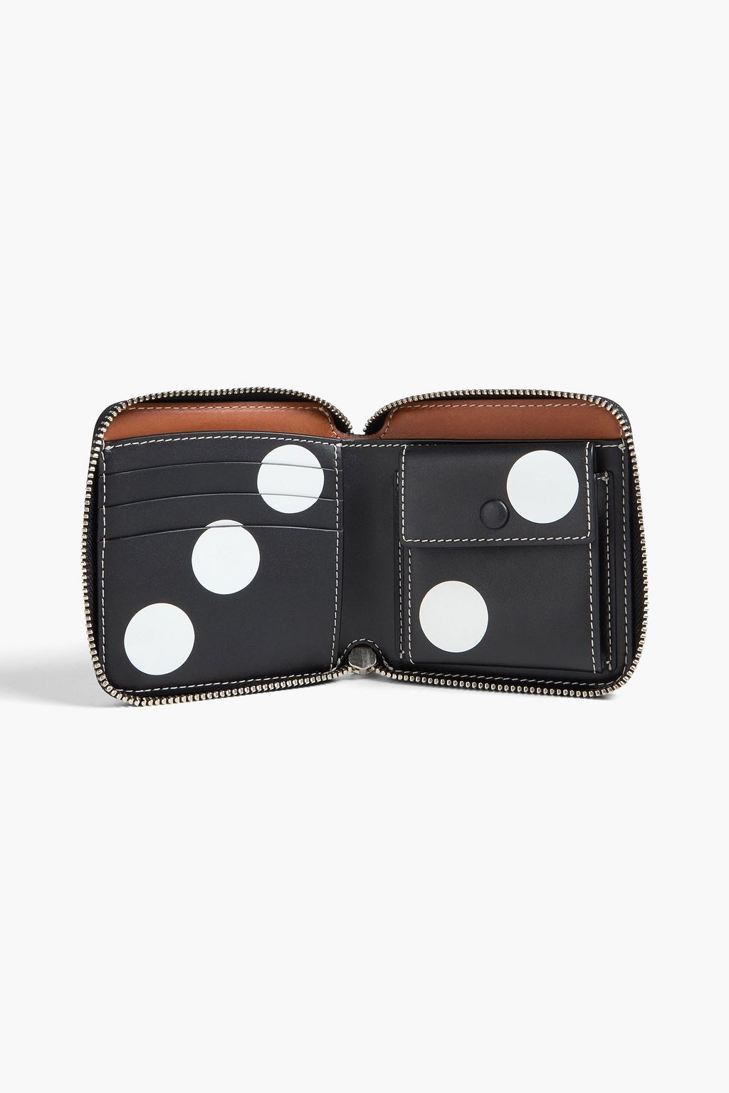 TORY BURCH Monogram Domino printed leather wallet