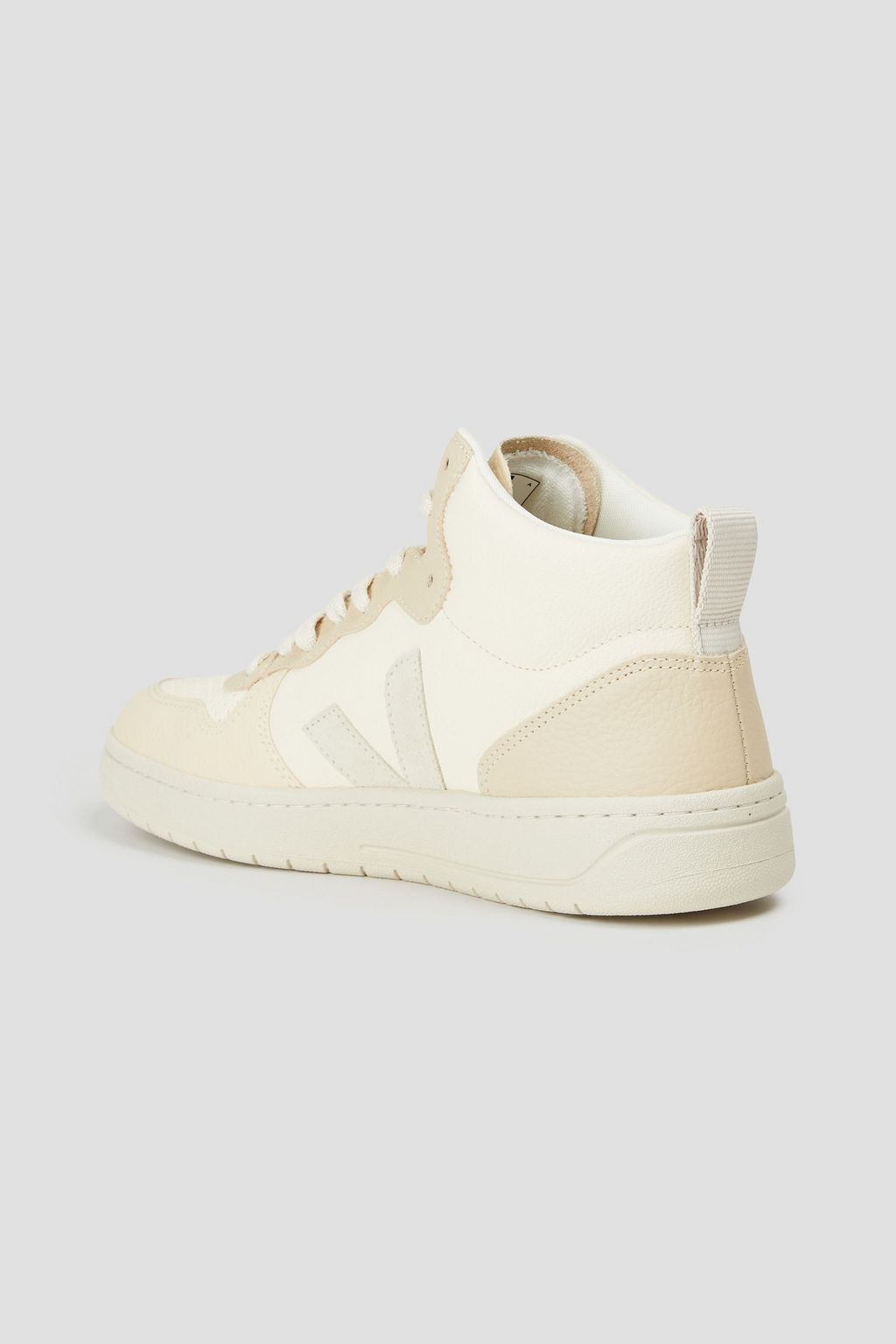 VEJA V-15 Chromefree High-Top-Sneakers aus Narbenleder